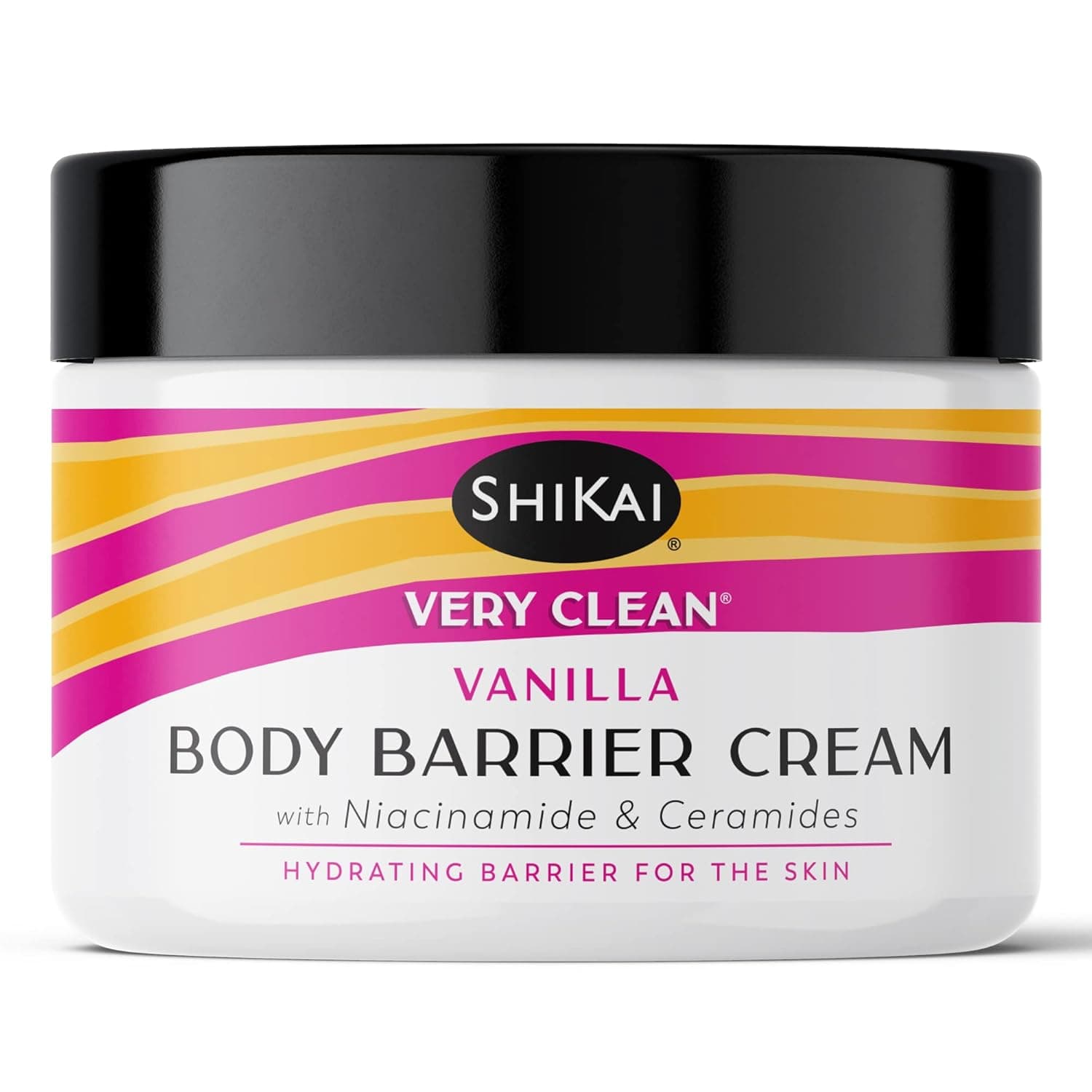 Very Clean Body Barrier Cream (Vanilla, 4.5 oz) | Deeply Hydrating Skin Moisturizer for Dry Skin | With Niacinamide & Ceramides