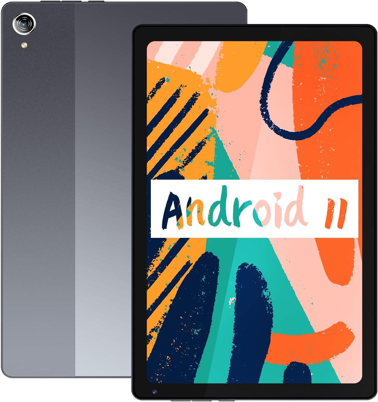 Tablet 10.4 inch,Android 11 GO Tablet,Quad-core 1.6GHz Processor,3GB RAM, 32GB ROM,128GB Expansion,2MP Front + 5MP Rear Camera, 6000mAh Battery,1332x800 HD IPS Display,Bluetooth