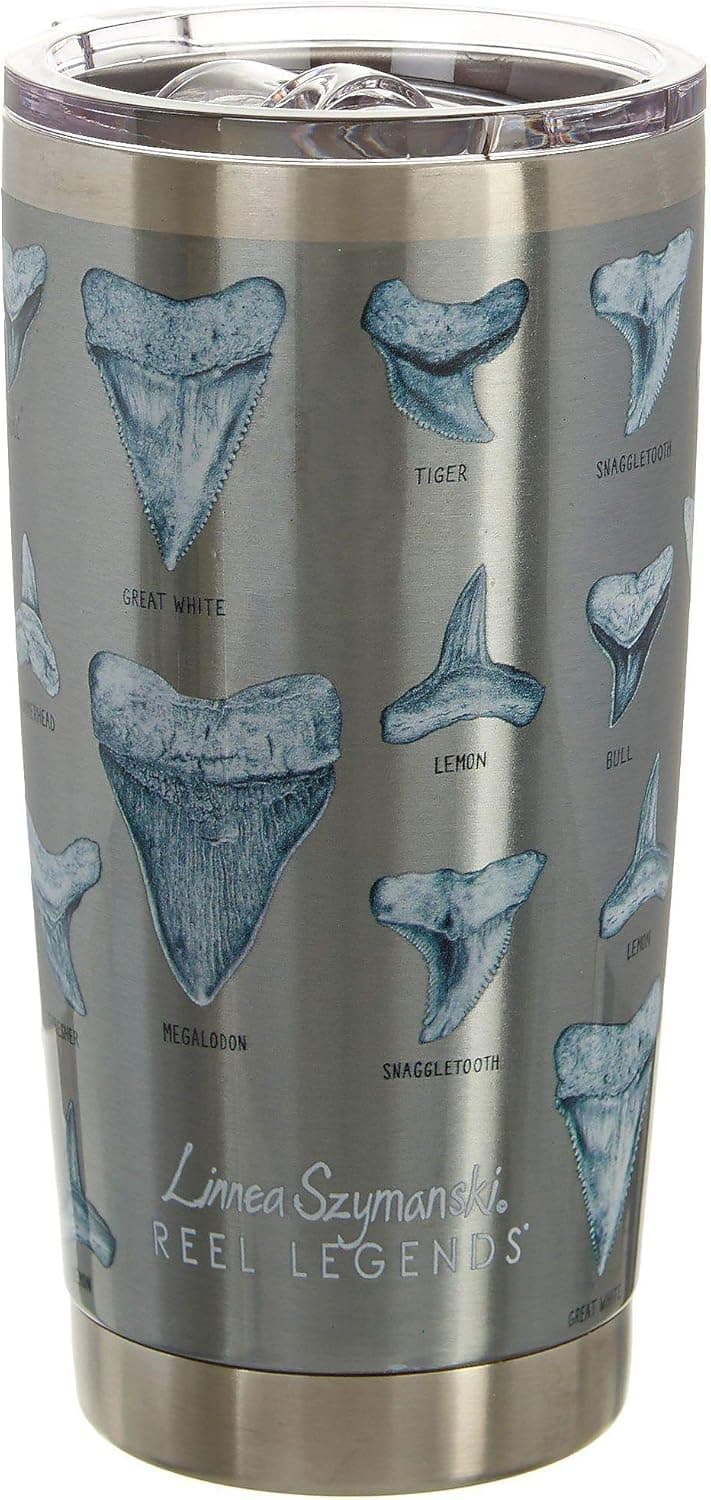 Reel Legends 20 oz. Stainless Steel Chomp Tumbler 20 oz. Grey