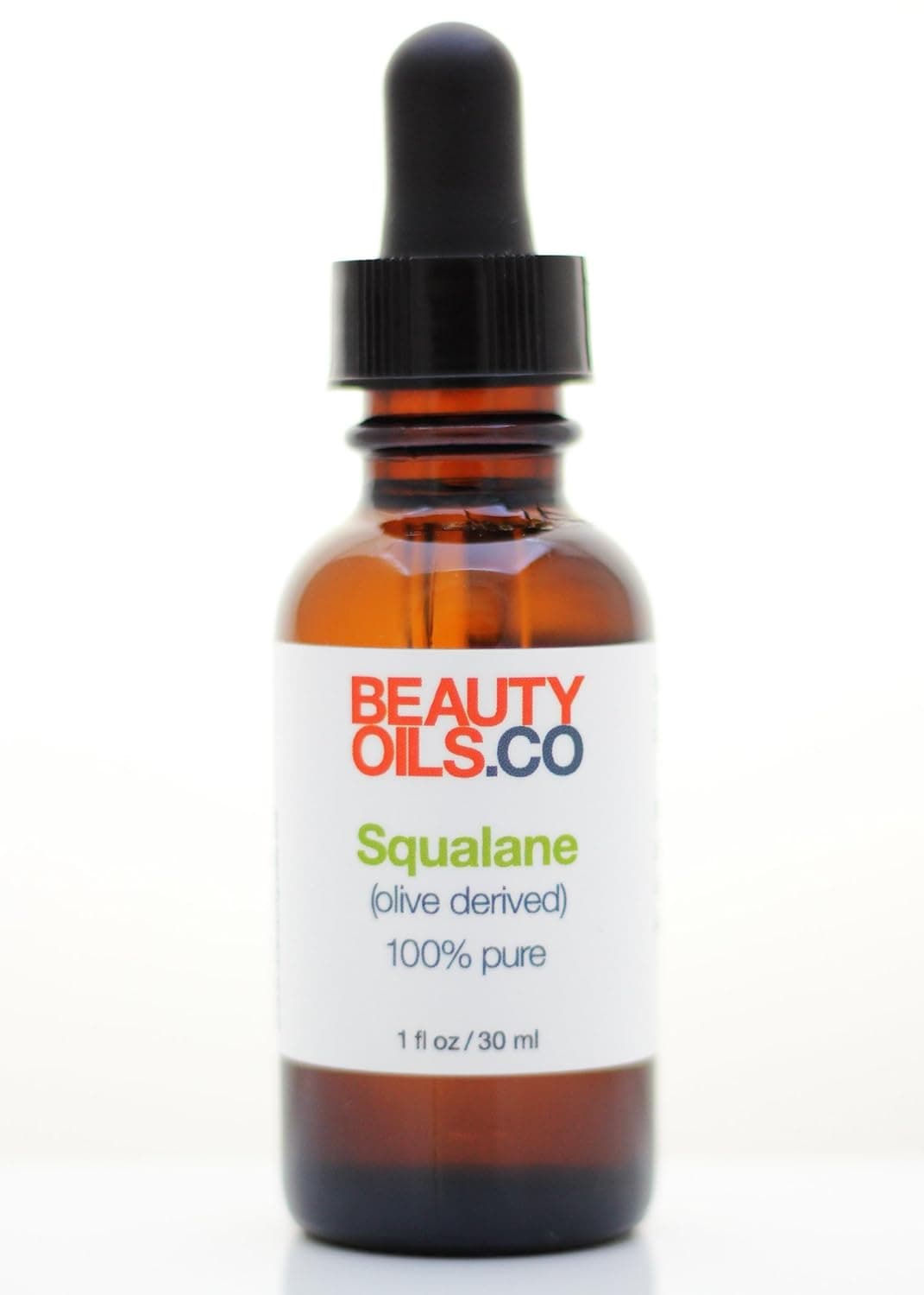 Beauty Oils Company Squalane Oil (Olive Derived) 100% Pure Plant Based (1 fl oz) Face Oil Moisturizer for Dry Skin, Fine Lines and Wrinkles