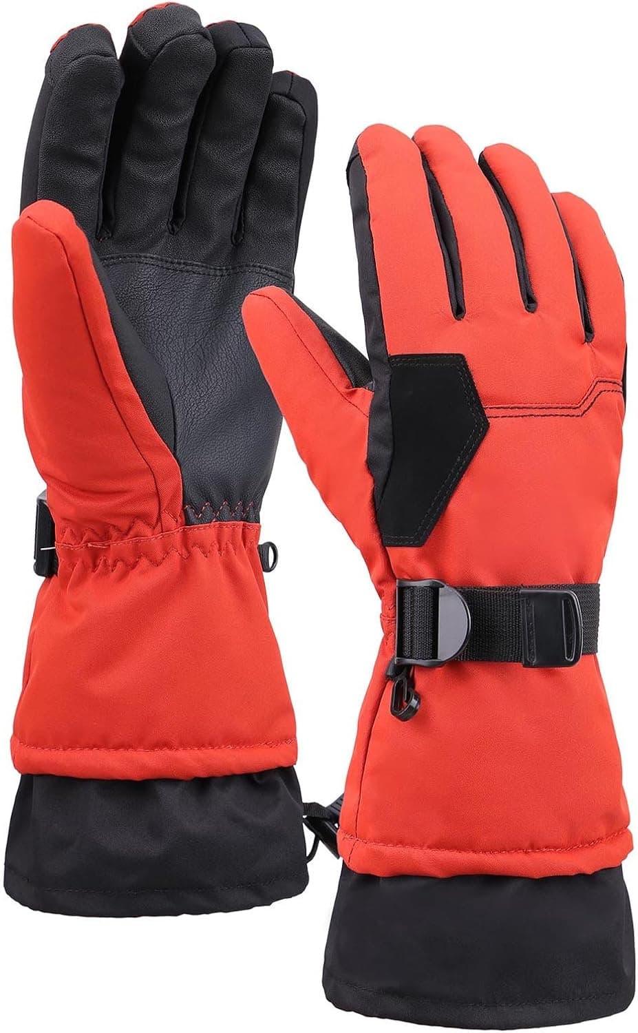 Livingston Men's Touchscreen Winter Sports Gloves, Brick Red, XL