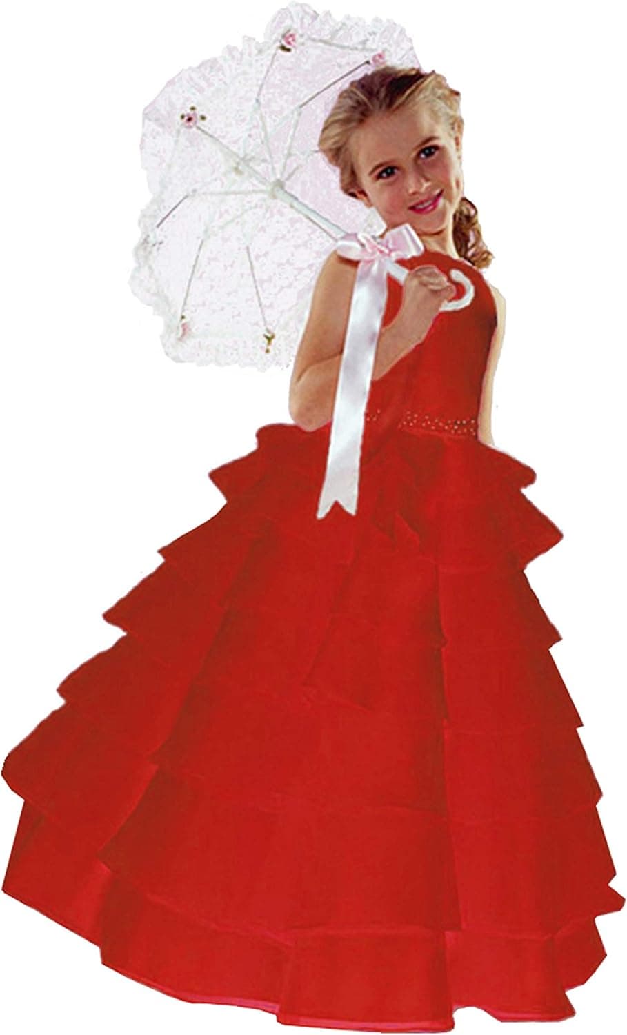 Sara Too Flower Girl Wedding Layers Sleeveless Dress Baby to Teen