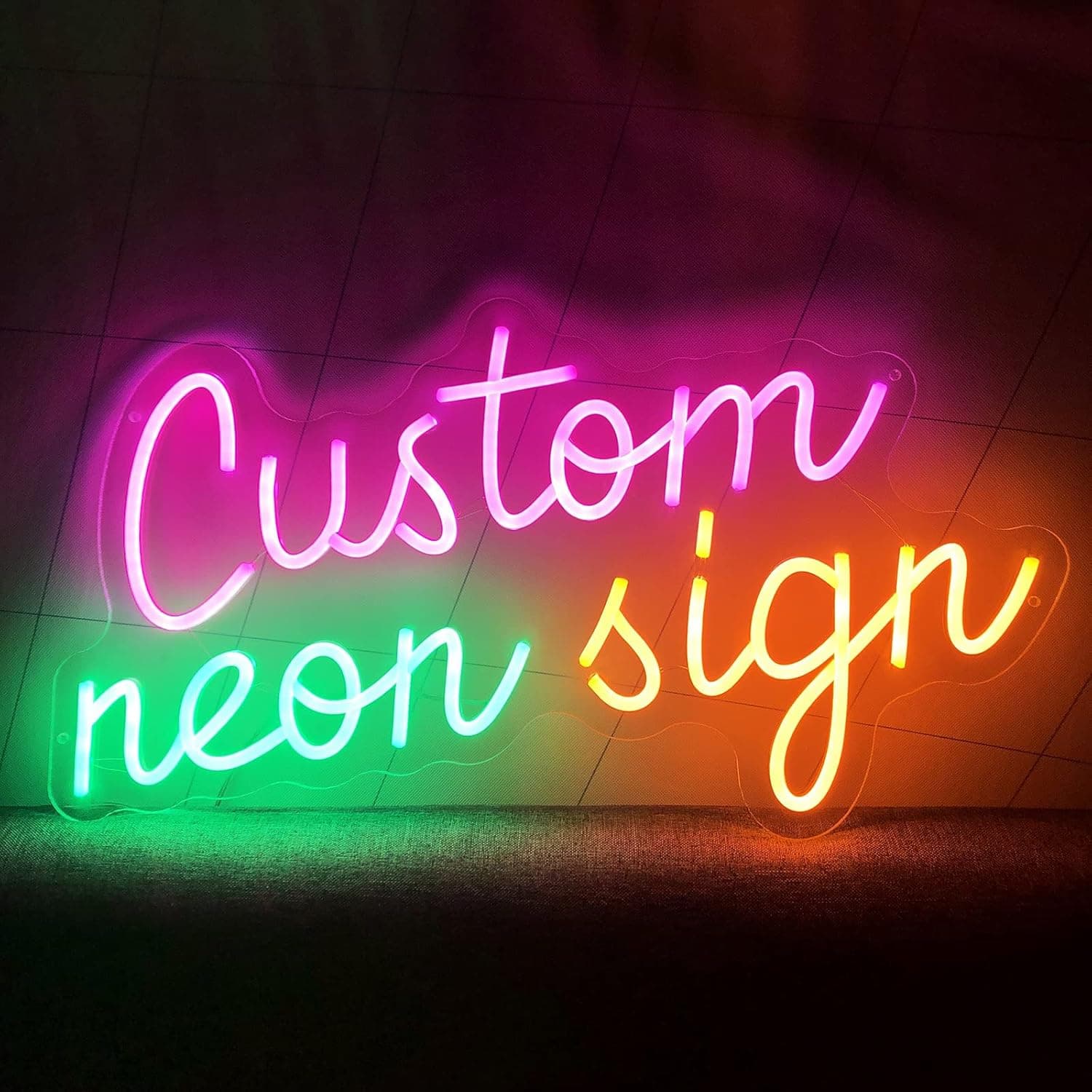 Custom Neon Signs, Personalized Neon Sign for Bedroom Wall Decor Large LED Signs for Wedding,Birthday Party, Bar,Company Logo Business,Name Sign 10"