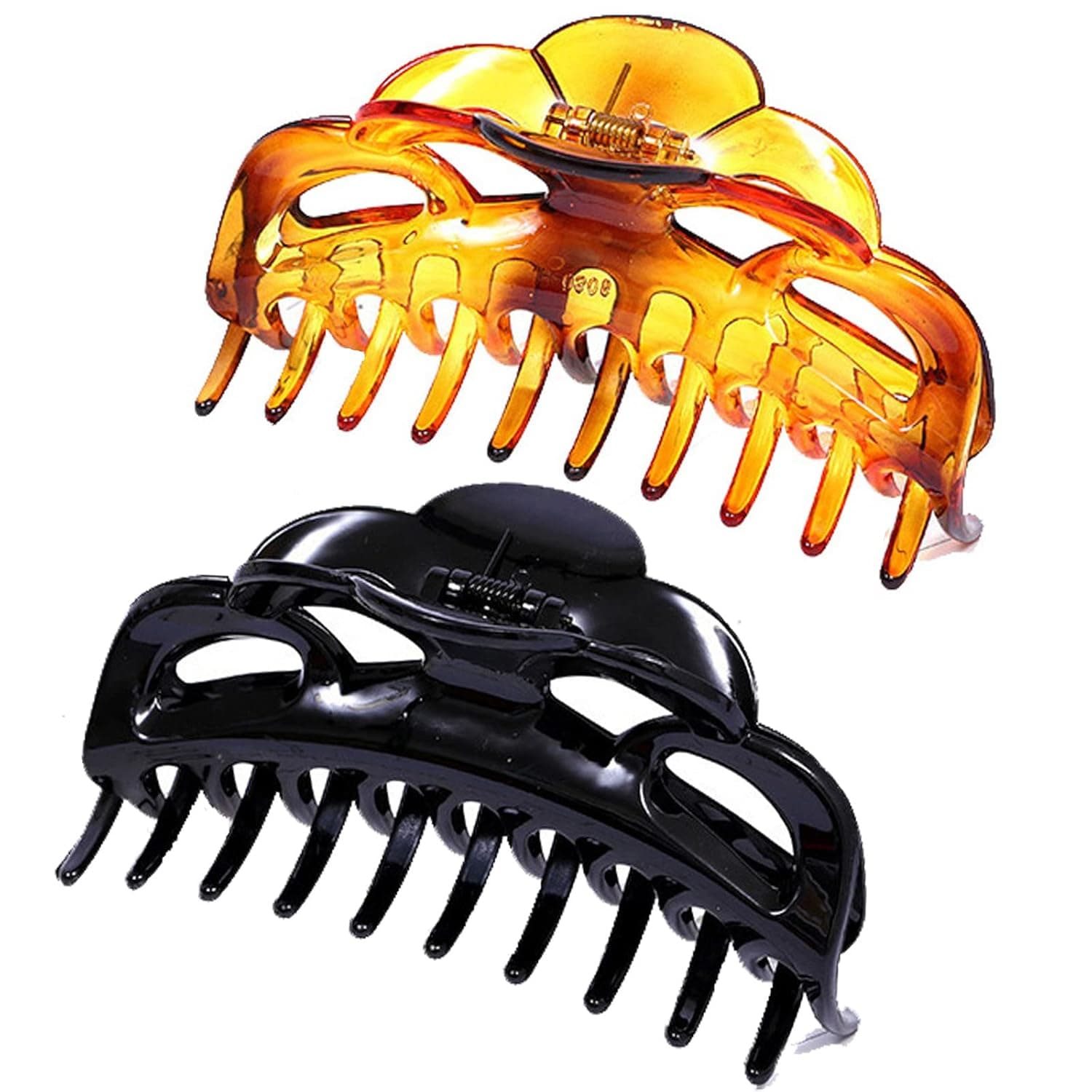Bskjii Large Hair Claw Clips 5.1" for Thick Hair Plastic Big Butterfly Hair Claw Clips Non-Slip Hair Styling Accessories for Women Strong Hold Jumbo Hair Jaw Clips Blue