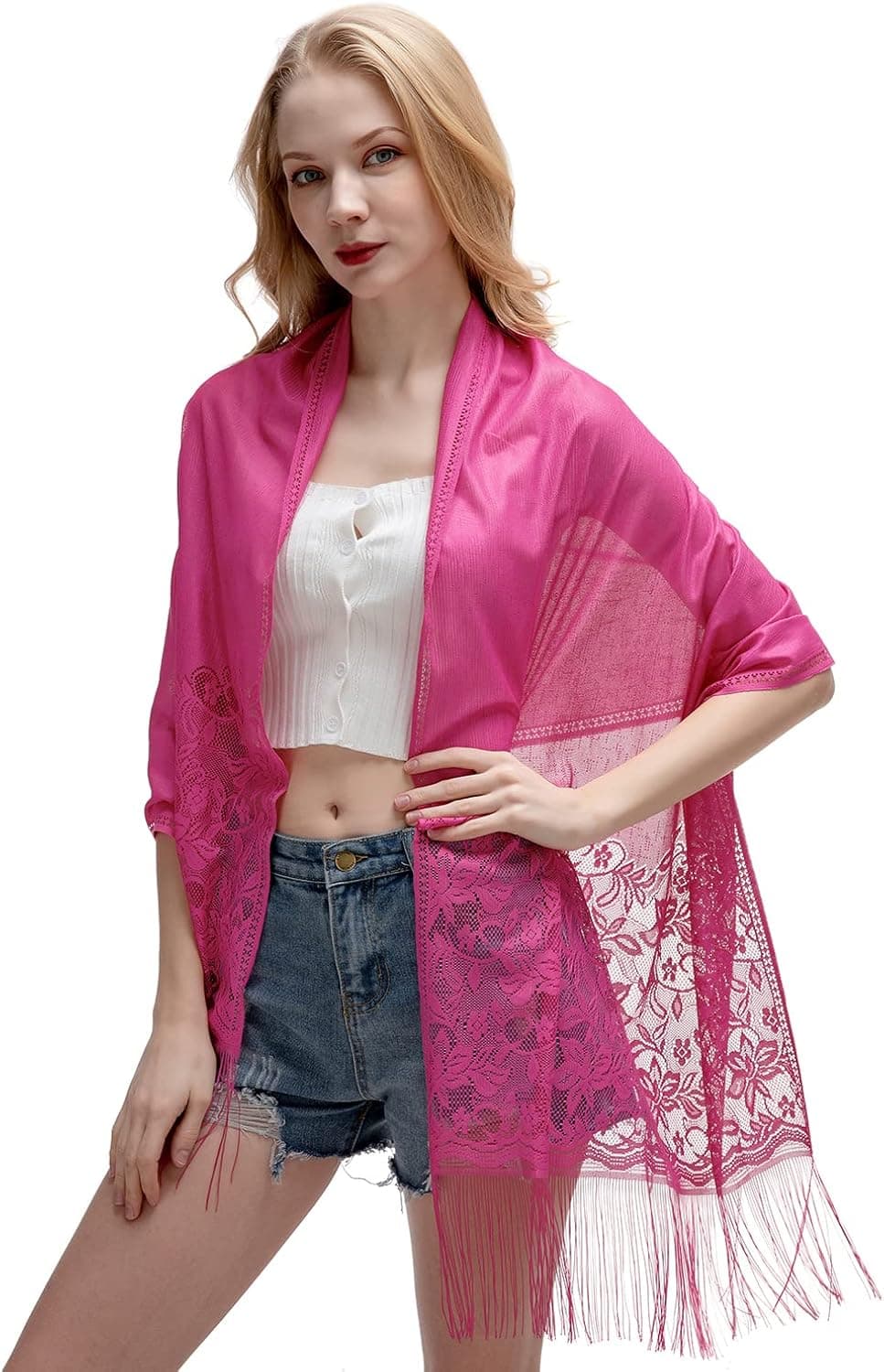 RIIQIICHY Shawls and Wraps for Evening Dresses Scarfs for Women Pashmina Wedding Formal Shawl