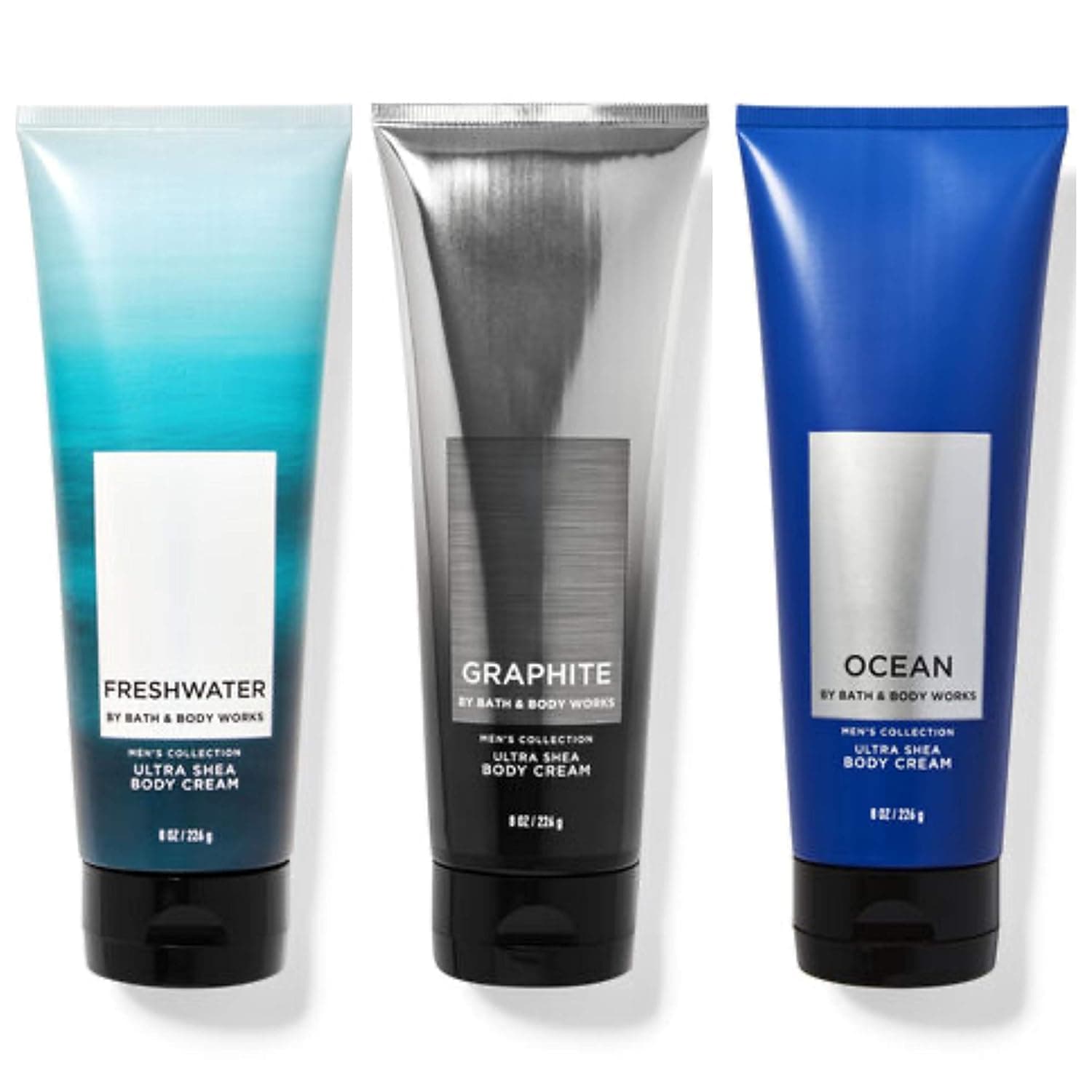 Bath and Body Works 3 Pack Set - Freshwater, Graphite and Ocean Body Lotion (set of 3))
