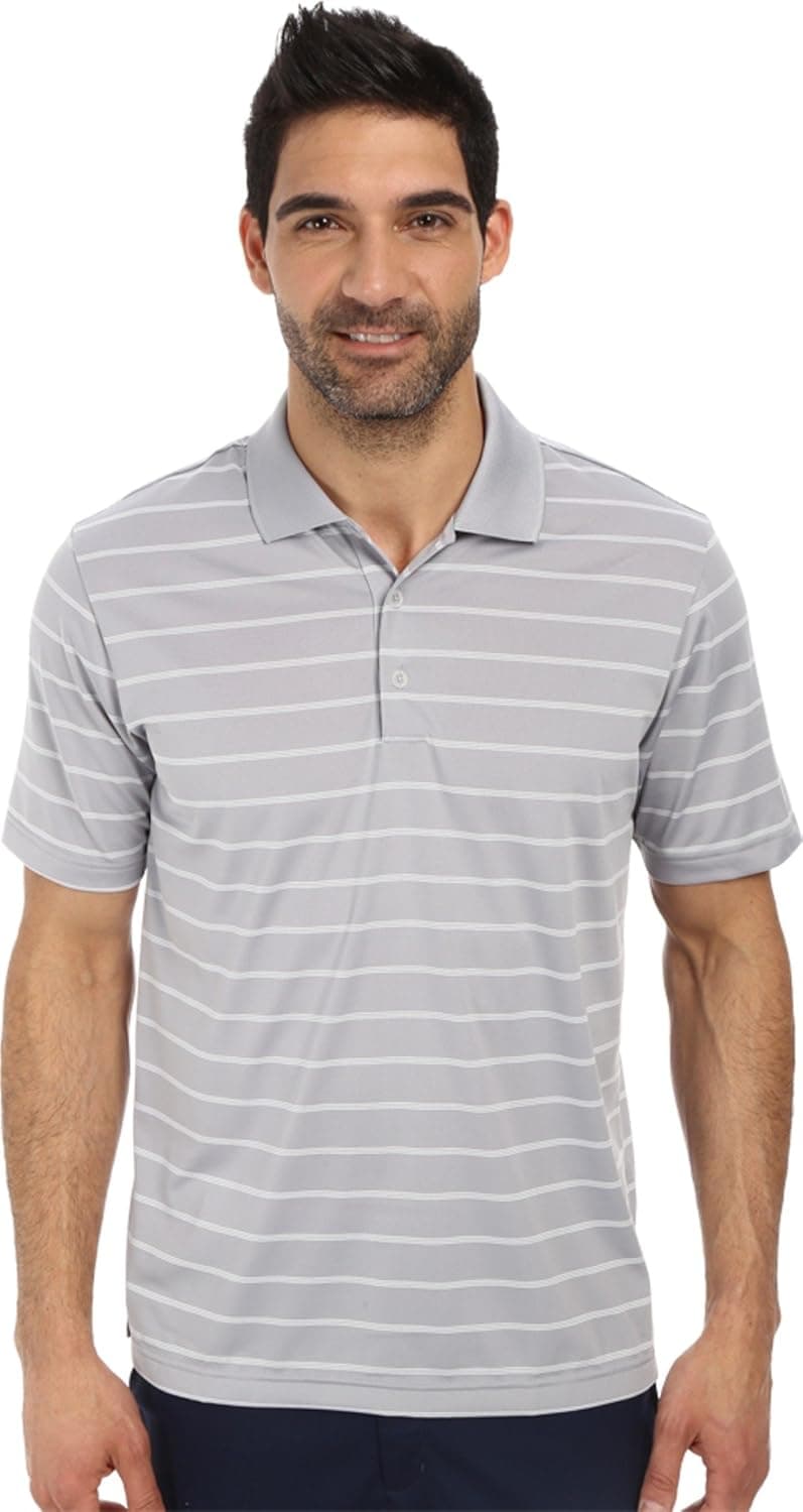 adidas Golf Men's Classic 2 Color Stripe Polo Shirt
