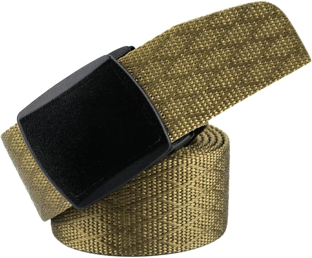 moonsix Nylon Web Belts for Men,Utility Military Tactical Duty Belt with Plastic Buckle