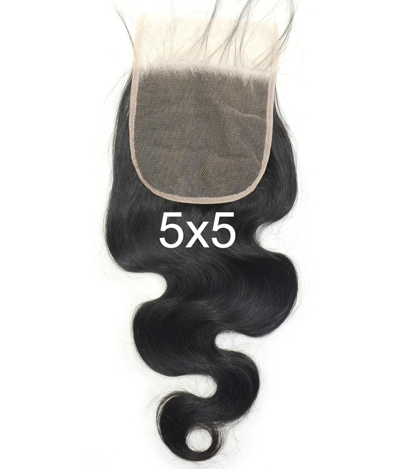 BLUPLE Transparent 5x5 Lace Closure Body Wave Brazilian Virgin Human Hair Natural Color Free Part 14 Inch