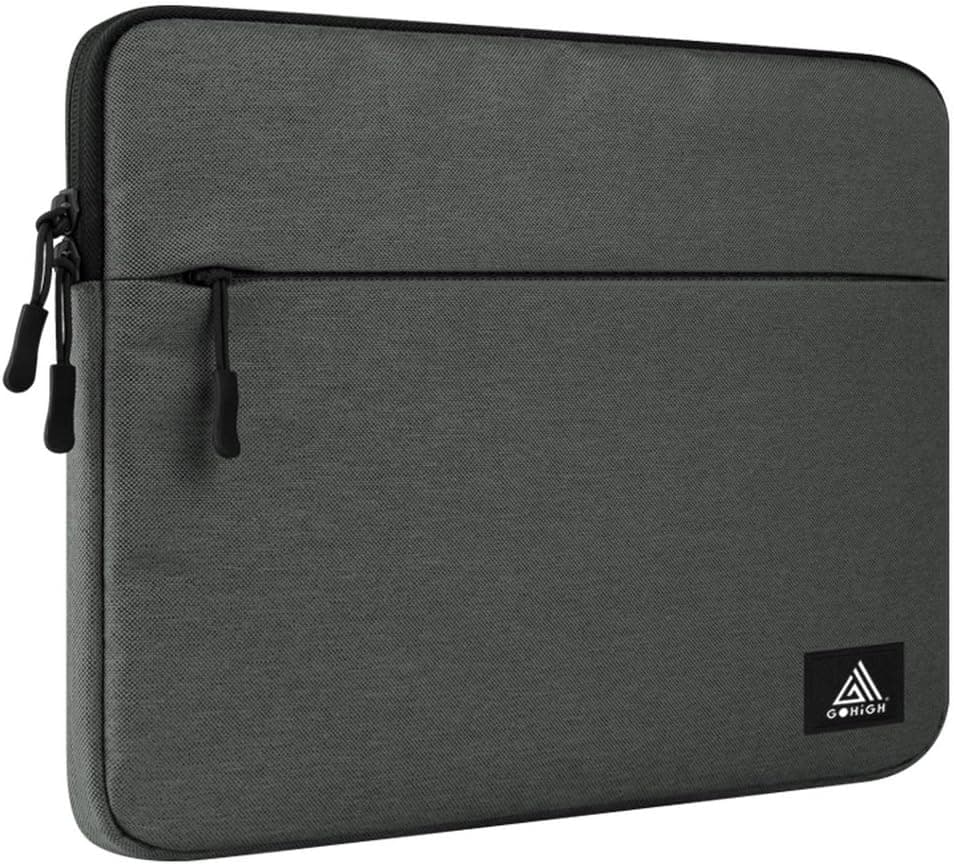 GOHIGH 14-15.4 Inch Laptop/Notebook/Ultrabook/MacBook Pro Retina/ 15" Apple MacBook Pro Touch Bar/Cover Laptop Bag 15 inch, Sleeve Bag Carrying Case Cover, Water Repellent - Dark Gray