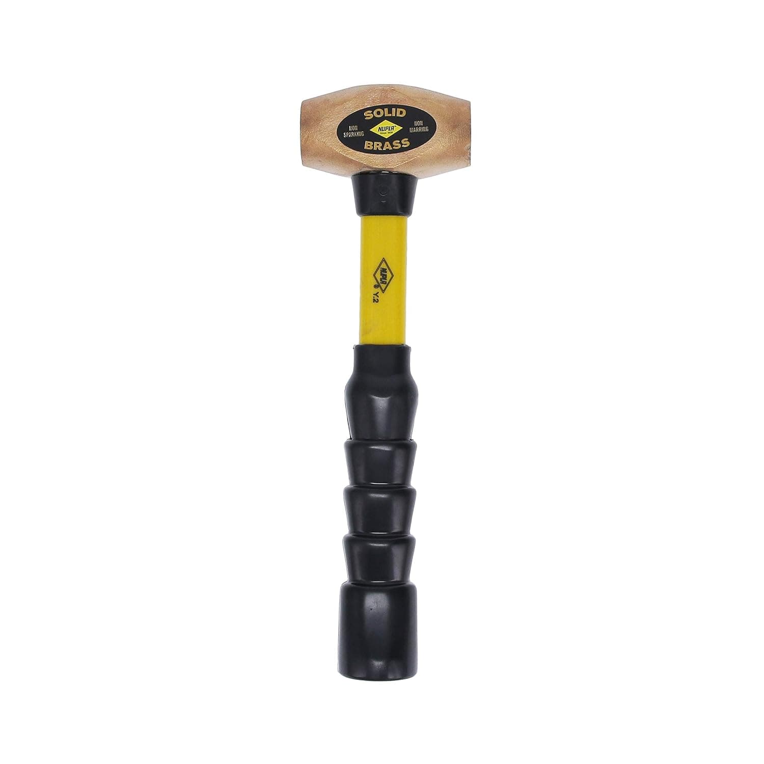 Nupla - 30025 BRS2.5 Classic Brass Hammer, SG Grip, 12" Long Handle