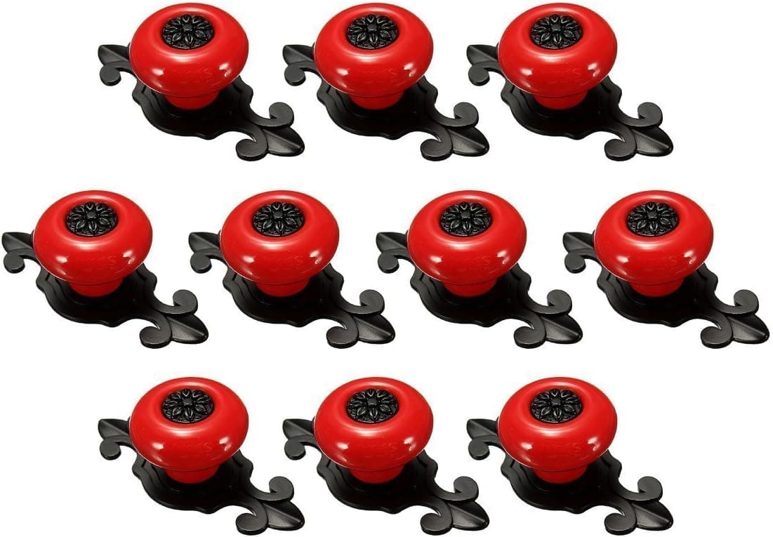 Yahead 10pcs Vintage Ceramic Door Knobs Drawer Pull Handle Cabinet Closet Dresser Cupboard Wardrobe Furniture Door Kitchen Matted