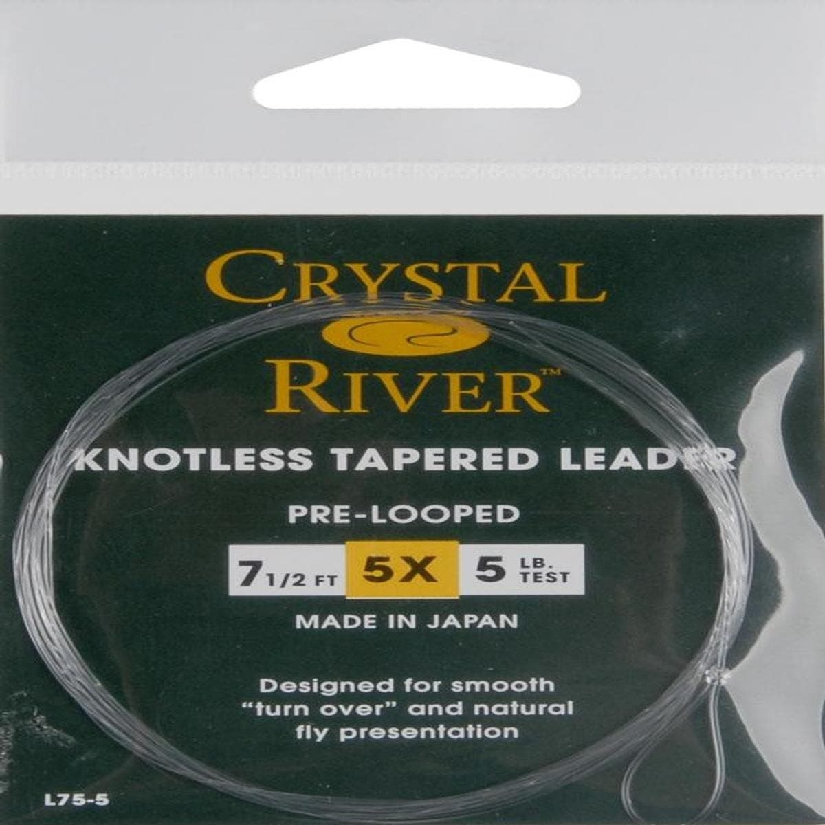 Crystal River Knotless Tapered Leader (5X 5LB/7-Feet 6-Inch)