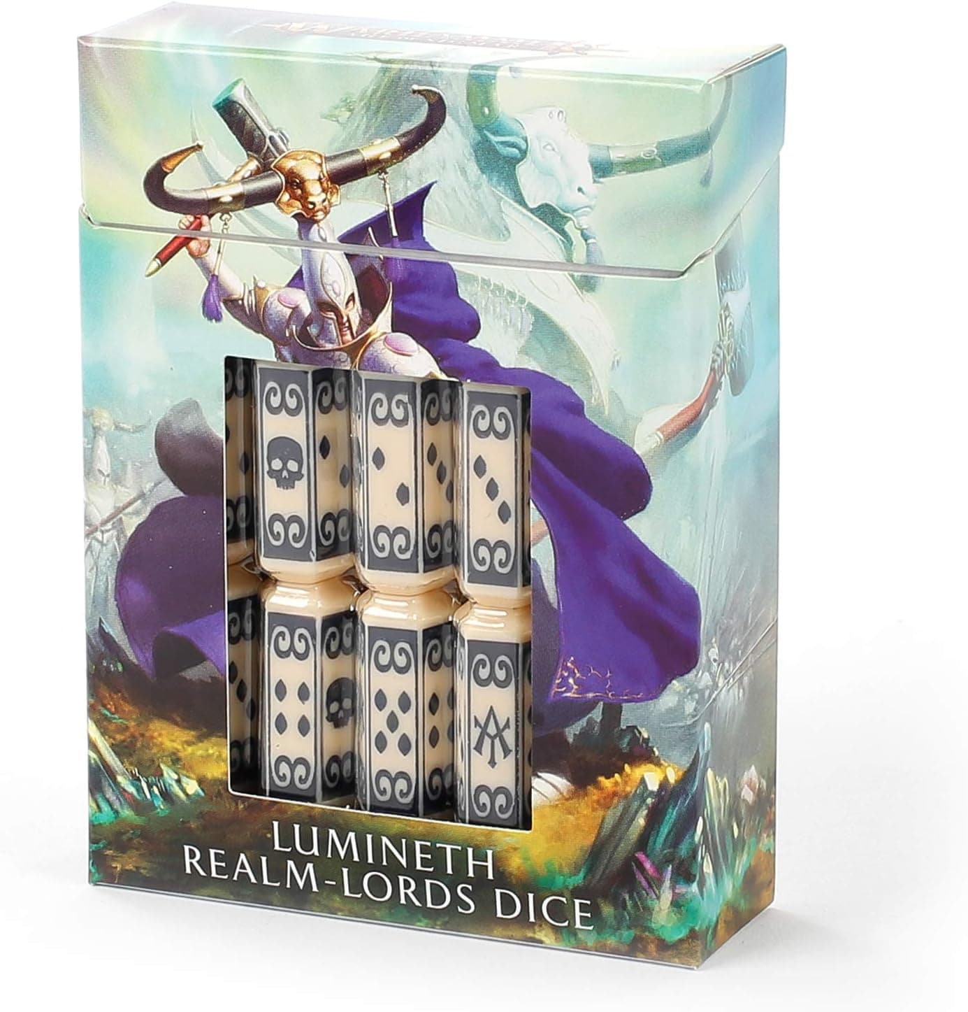 Warhammer Age of Sigmar Lumineth Realm-Lords Dice Set
