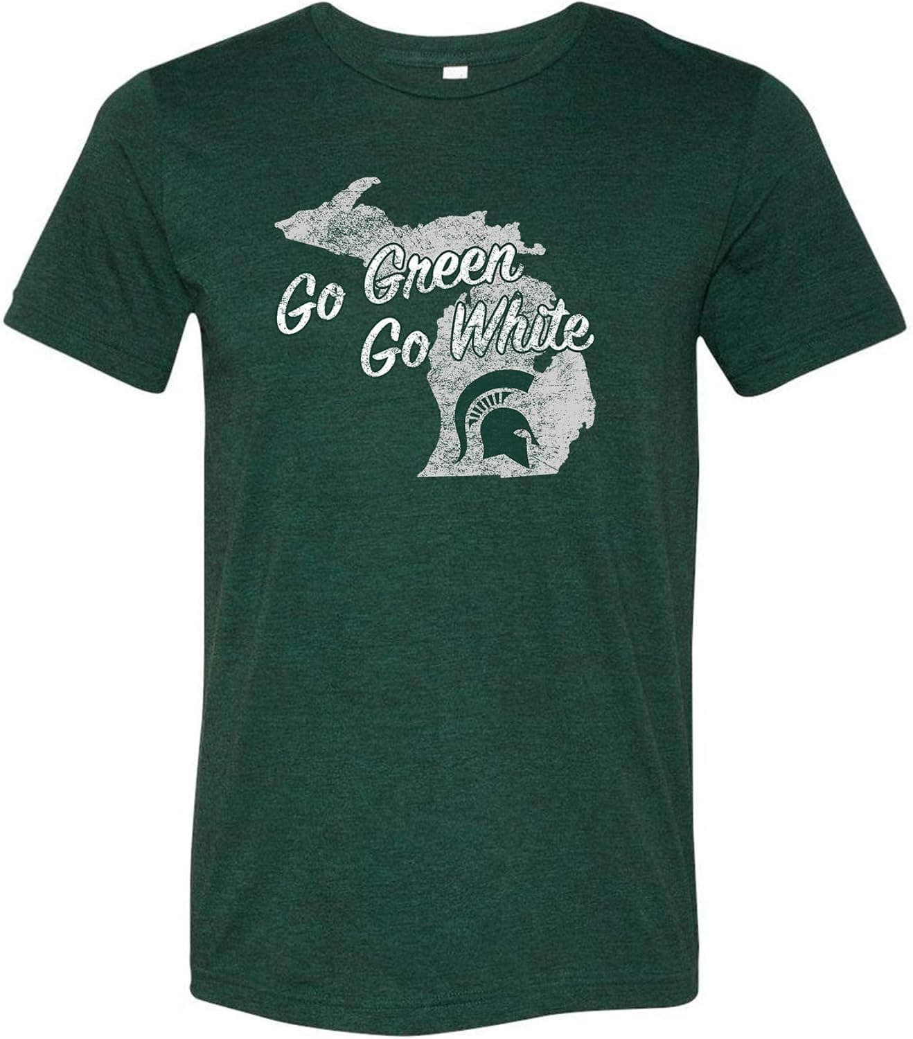 NCAA State Silhouette Logo, Team Color Canvas Triblend T Shirt, College, University