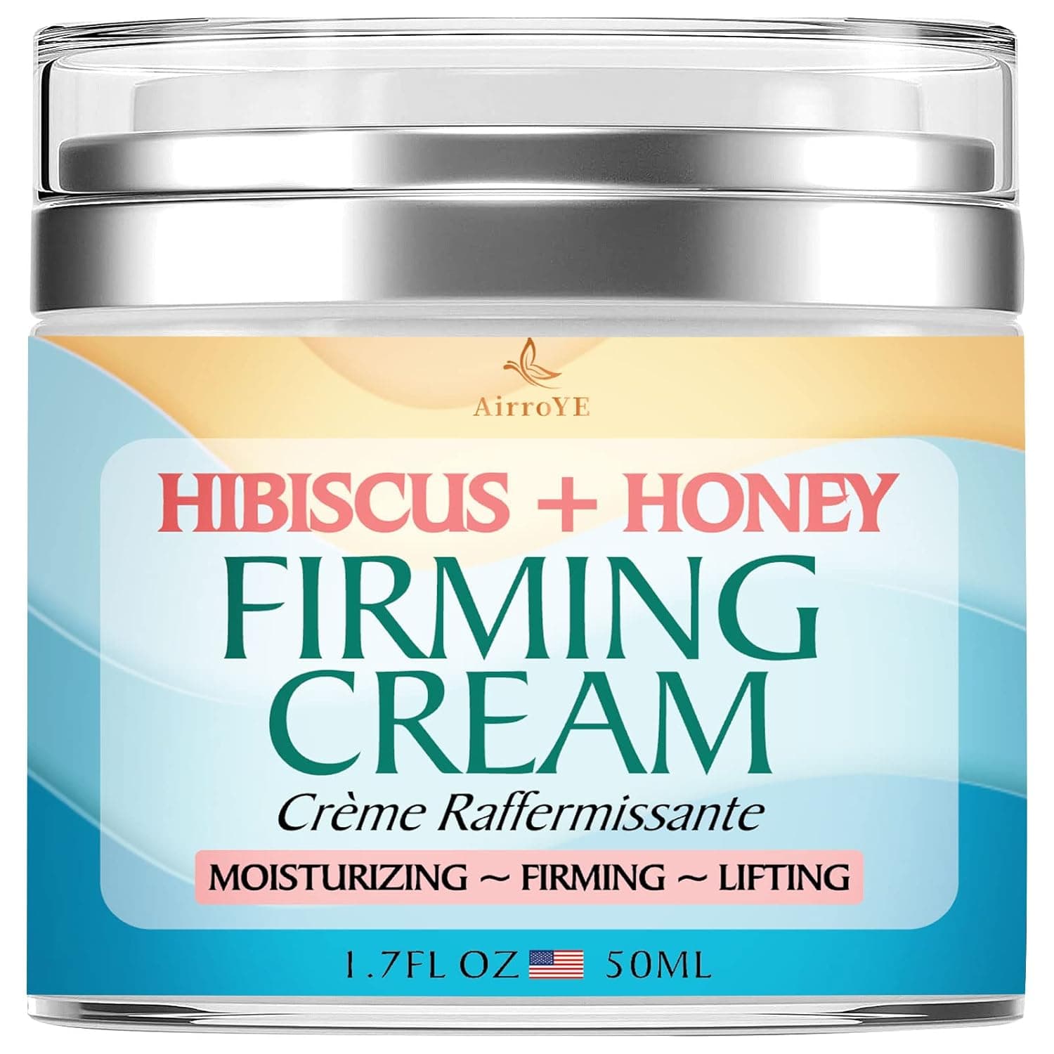 Hibiscus and Honey Firming Cream,Skin Tightening Cream,Neck Firming Cream,Skin Firming and Tightening Lotion, Body Cream Moisturizing Lotion For Lifting,Firming,Tightening Skin. - With Collagen & Hyaluronic Acid -1.7 FL OZ/50 ML