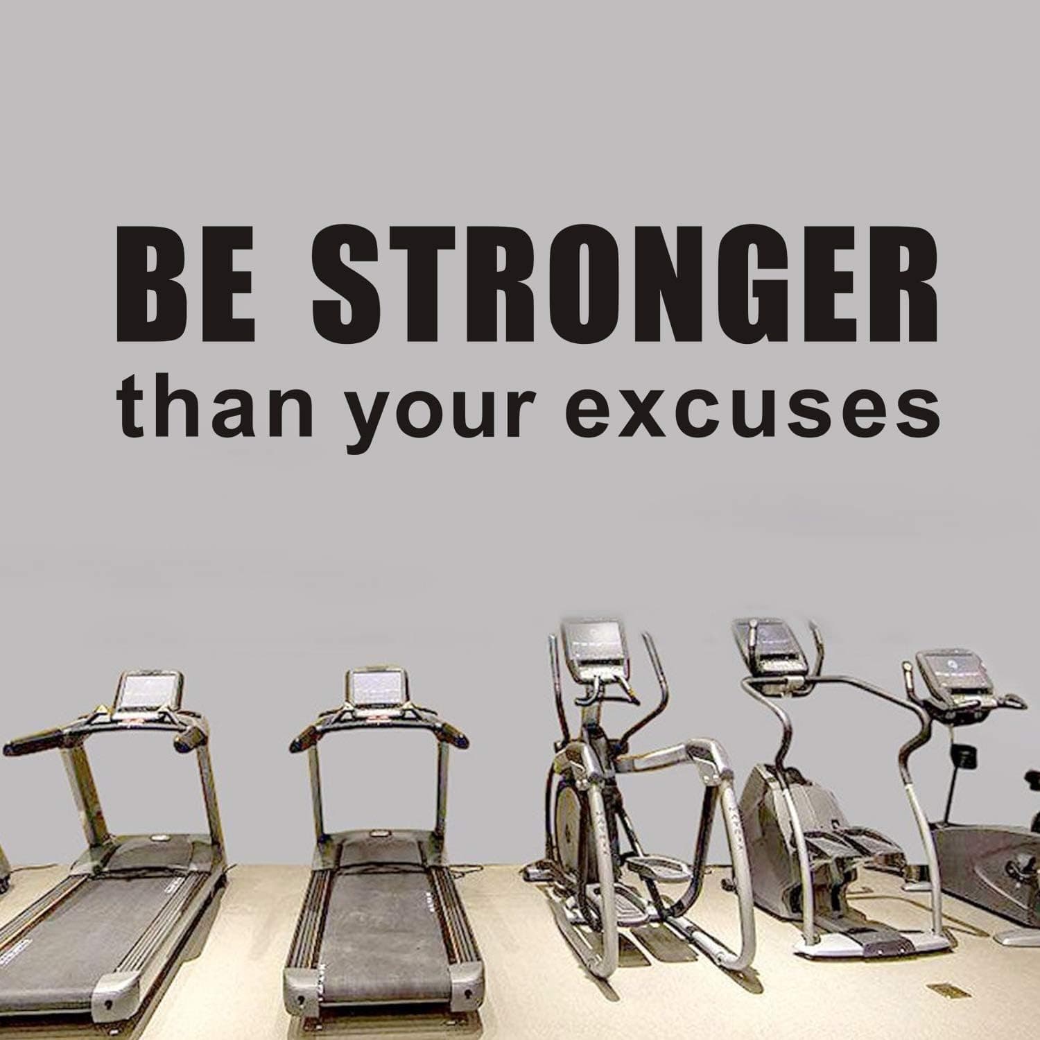 AnFigure Motivational Wall Decals, Boy Wall Decals, Quote Bedroom Workout Fitness Sports Teen Gym Inspirational Living Room Girls Vinyl Art Home Decor Stickers Be Stronger Than Your Excuses
