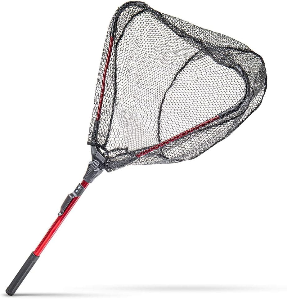 STRIKEBAIT Fishing Nets Fresh Water for Catching, Landing, or Catch and Release Fishing, Compact and Foldable Boat or Travel Design, Tangle Resistant Nylon Mesh Netting