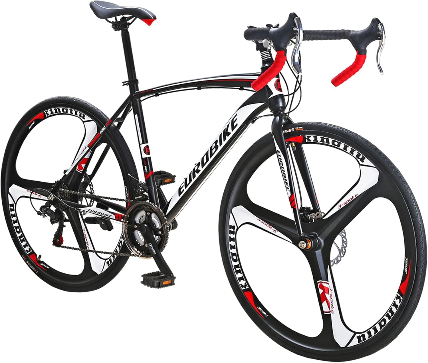 EUROBIKE XC550 Road Bike,21 Speed Bikes for Women and Men,49/54Cm Frame Road Bicycle,700C Wheels Racing Bike