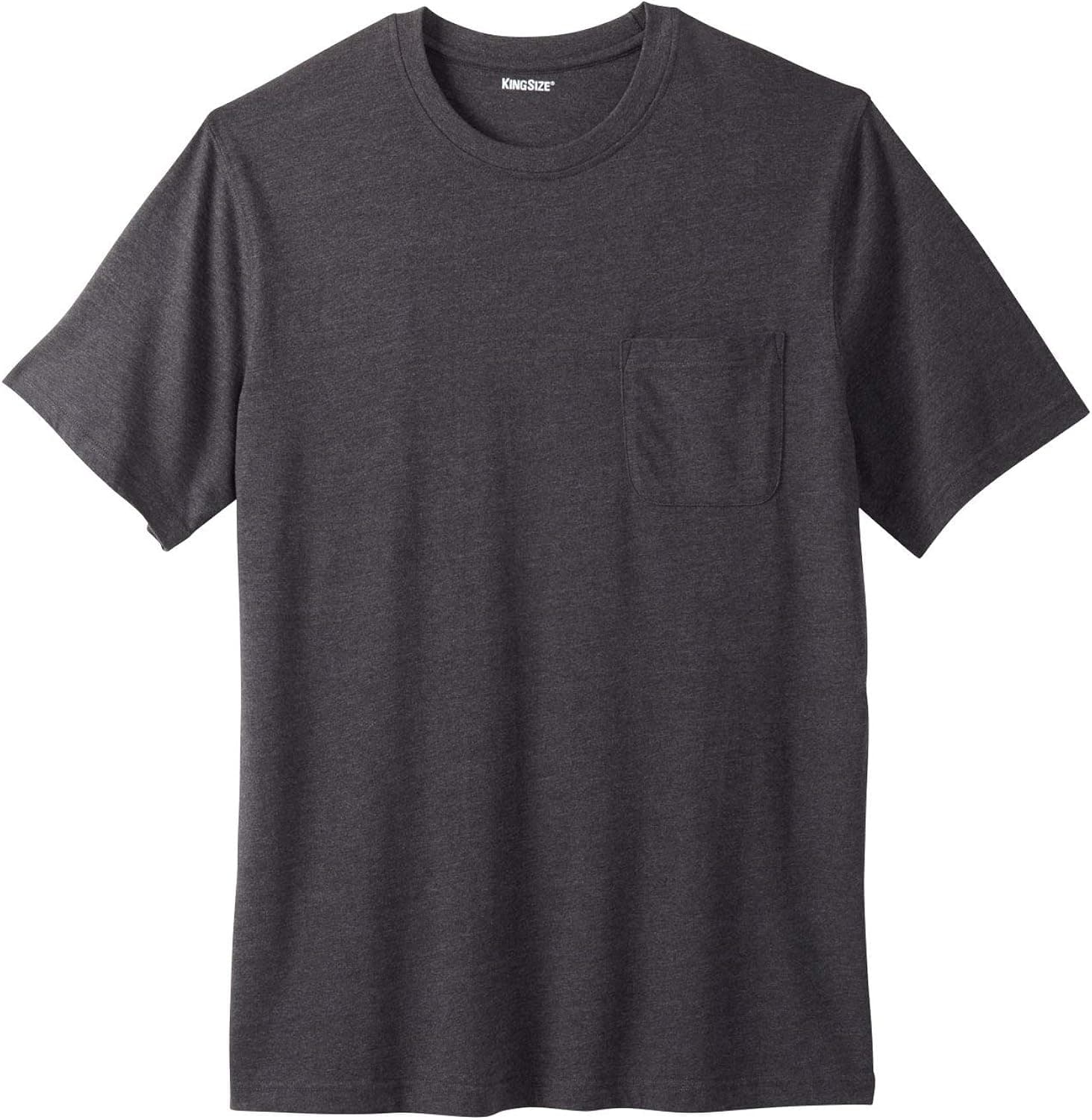KingSize Men's Big & Tall Shrink-Less™ Lightweight Pocket Crewneck T-Shirt