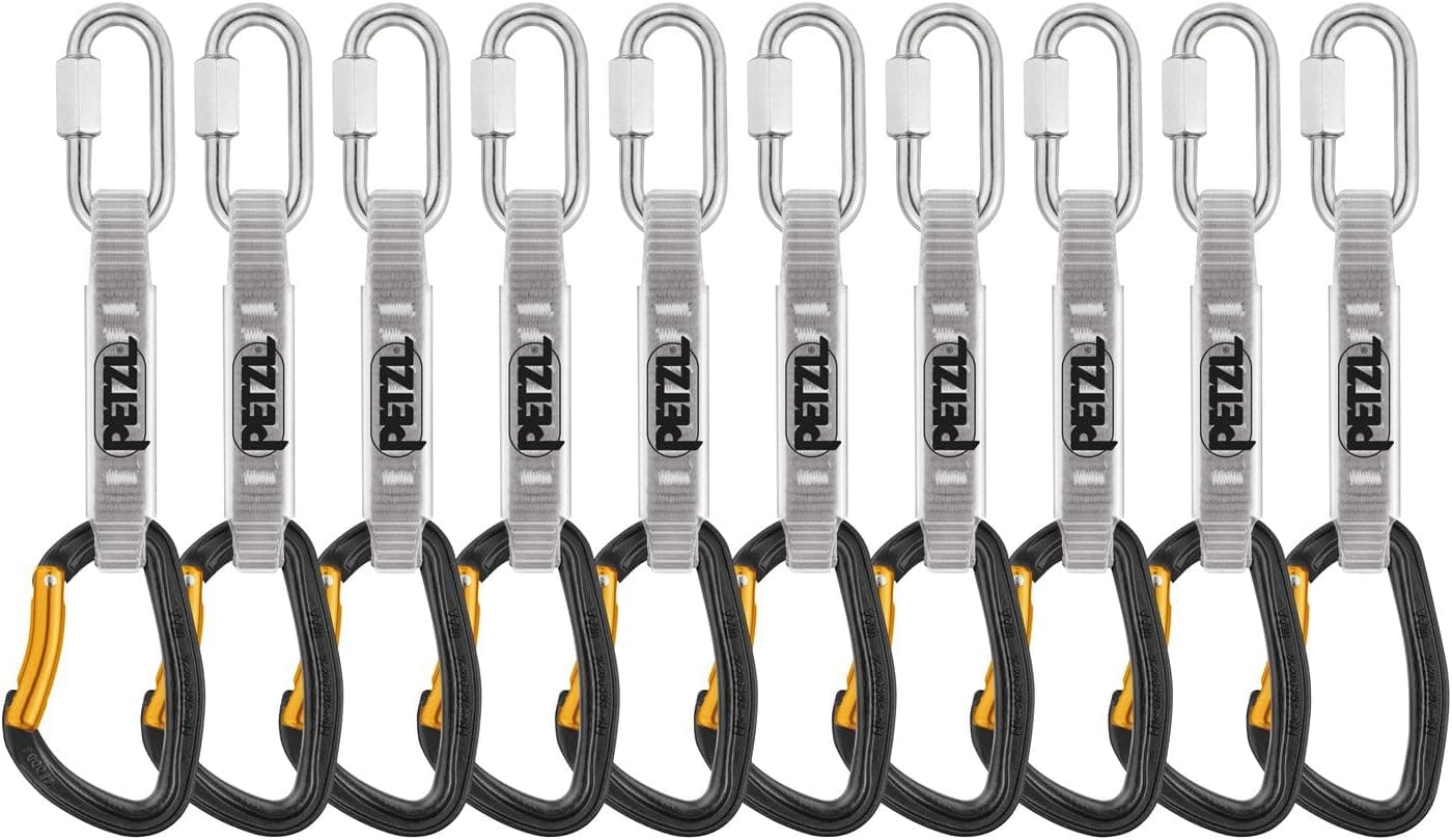 PETZL Djinn Steel Axess Quickdraws - 10 Pack