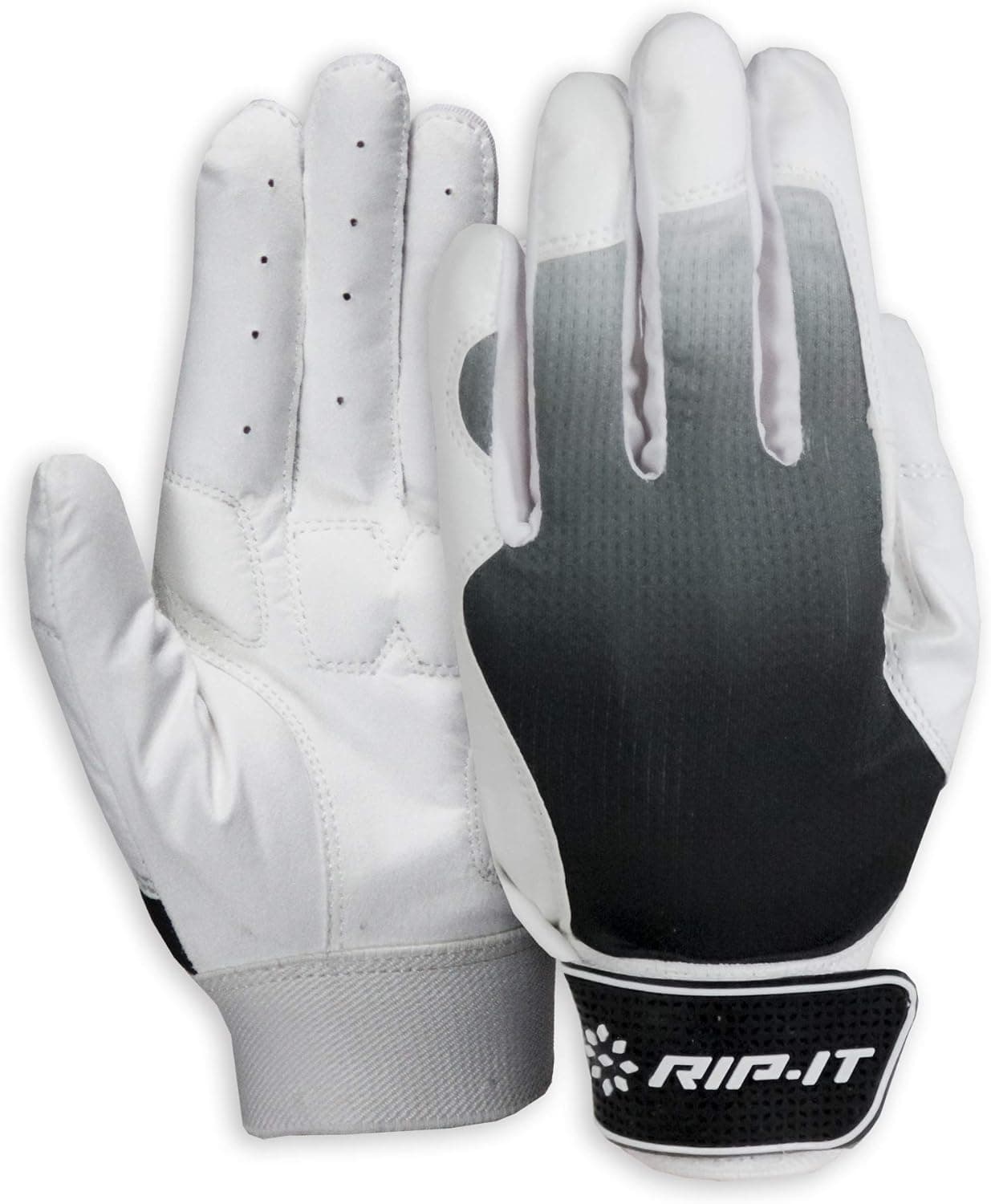 RIP-IT Womens Blister Control Softball Batting Glove (Black, Large)