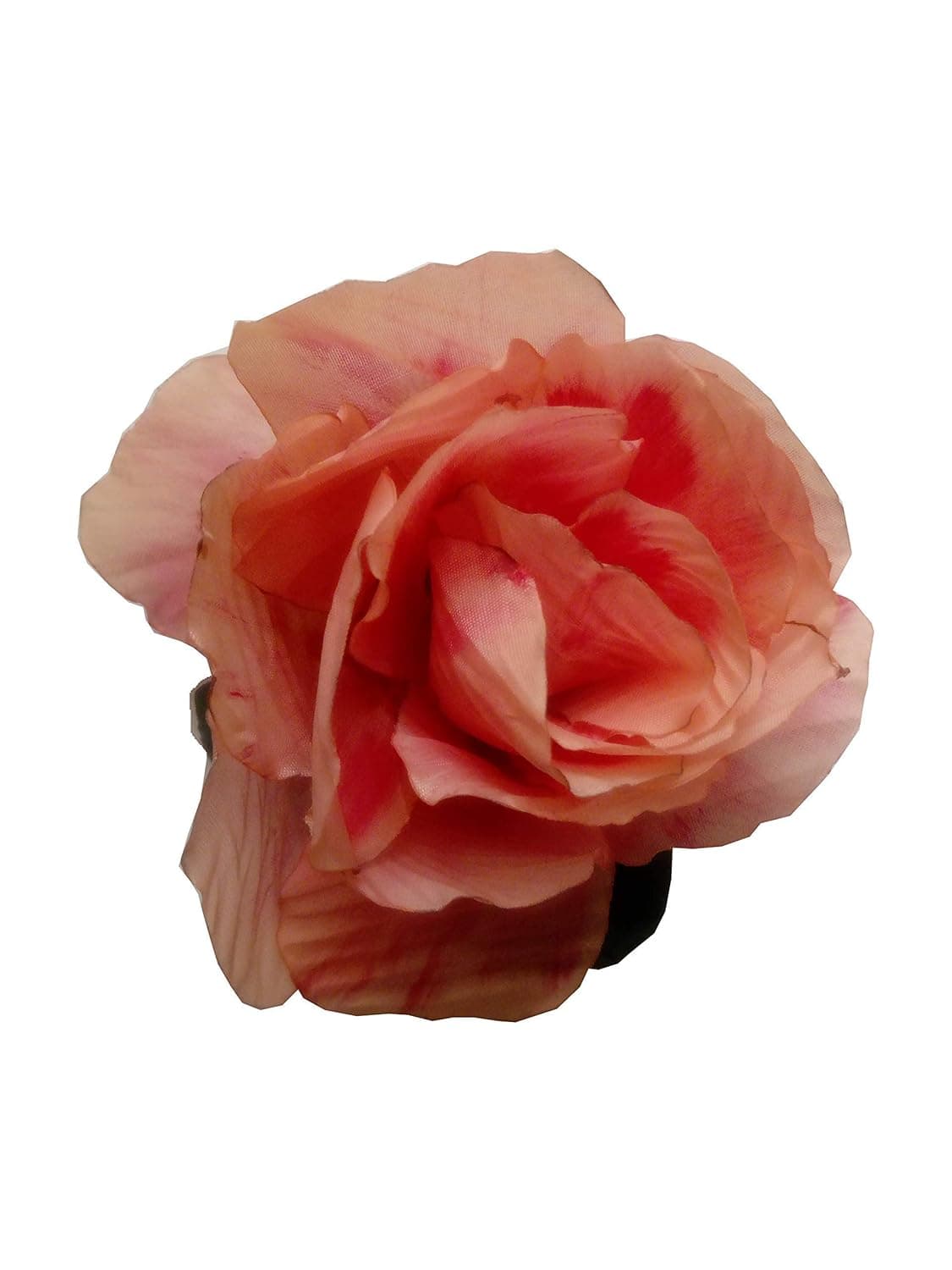 Rose Flower Hair Clip Slide Flamenco Dancer Pin Brooch Lady Hair Styling Clip Hair Accessories (White)