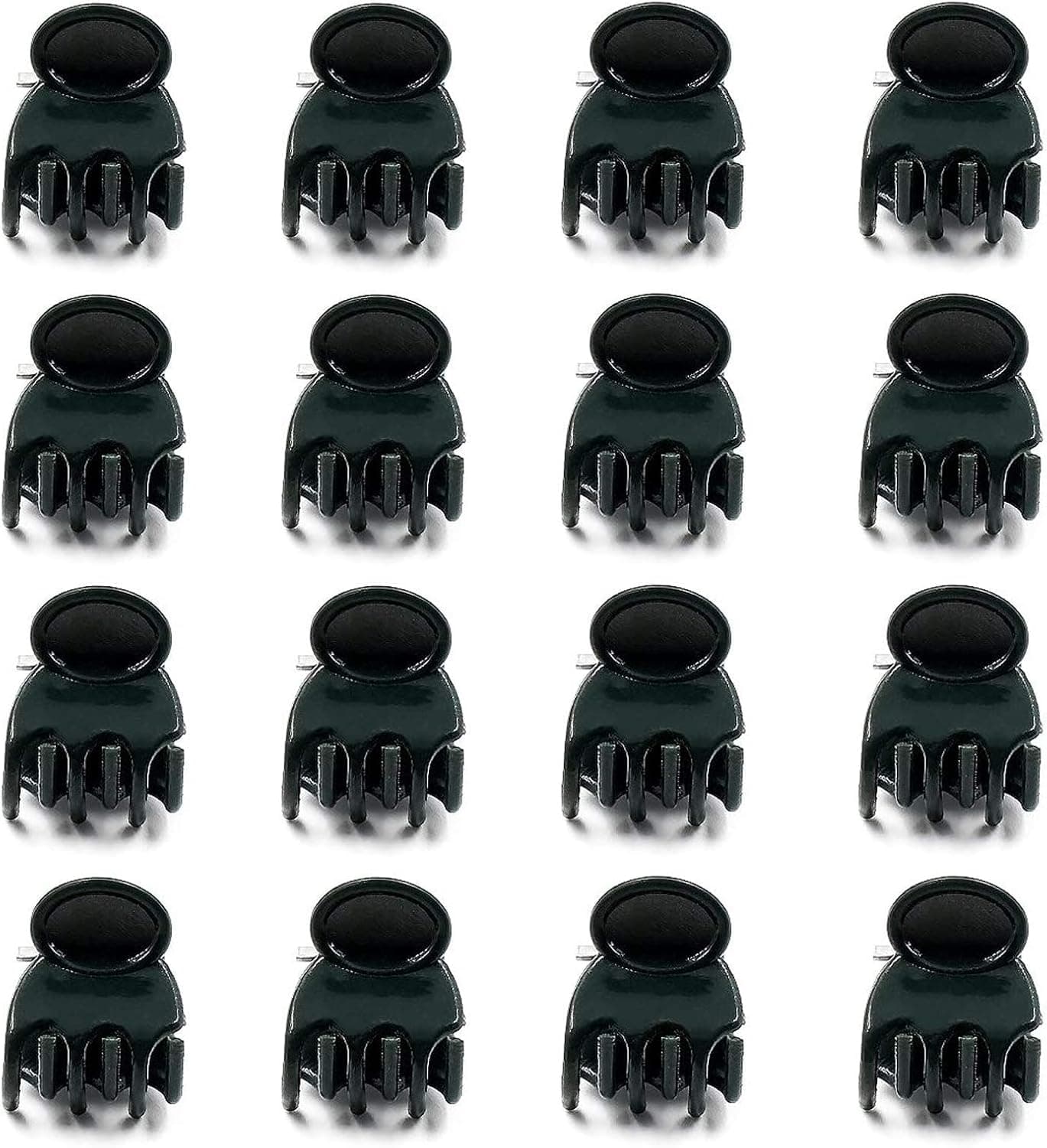 JDWG 100 Pack Orchid Clips Plant Clips Garden Support Clips for Supporting Stems, Vines, Stalks to Grow Upright,Dark Green
