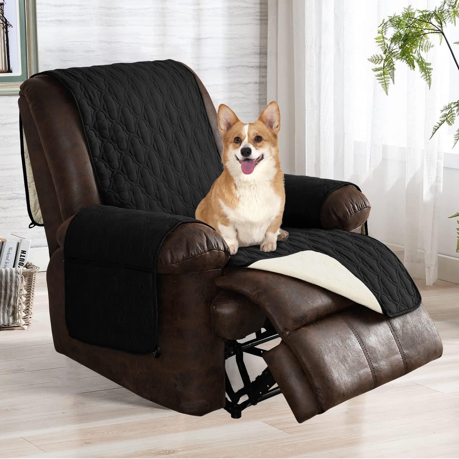 RBSC Home 23 Inch Recliner Chair Cover Waterproof Couch Cover for Dogs, Cats, Pets