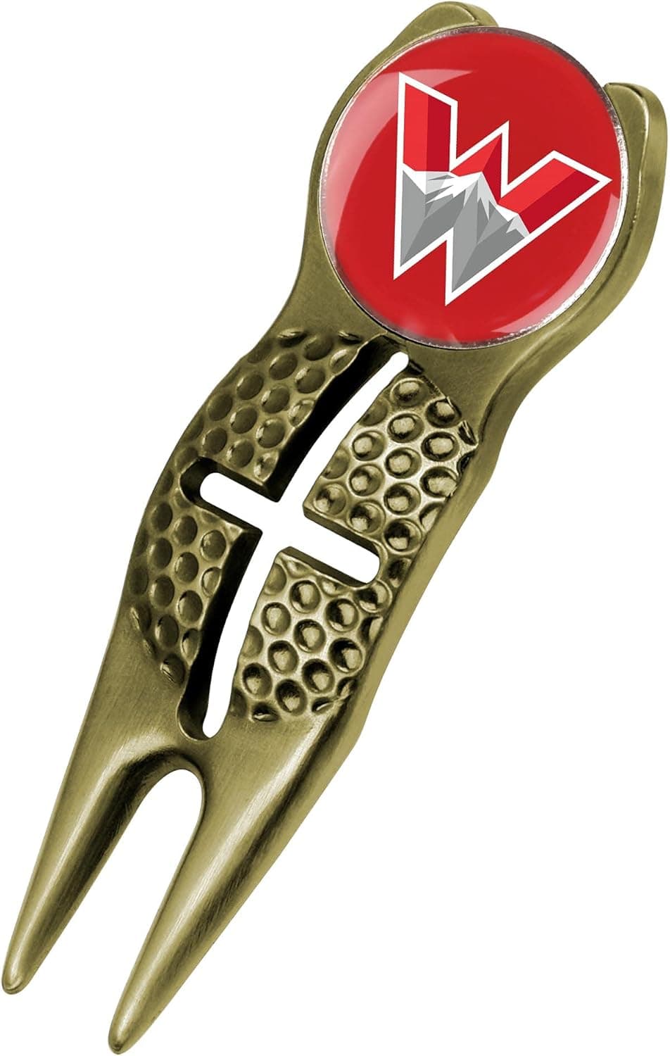 NCAA Western State Colorado University Mountaineers - Crosshairs Divot Tool - Gold
