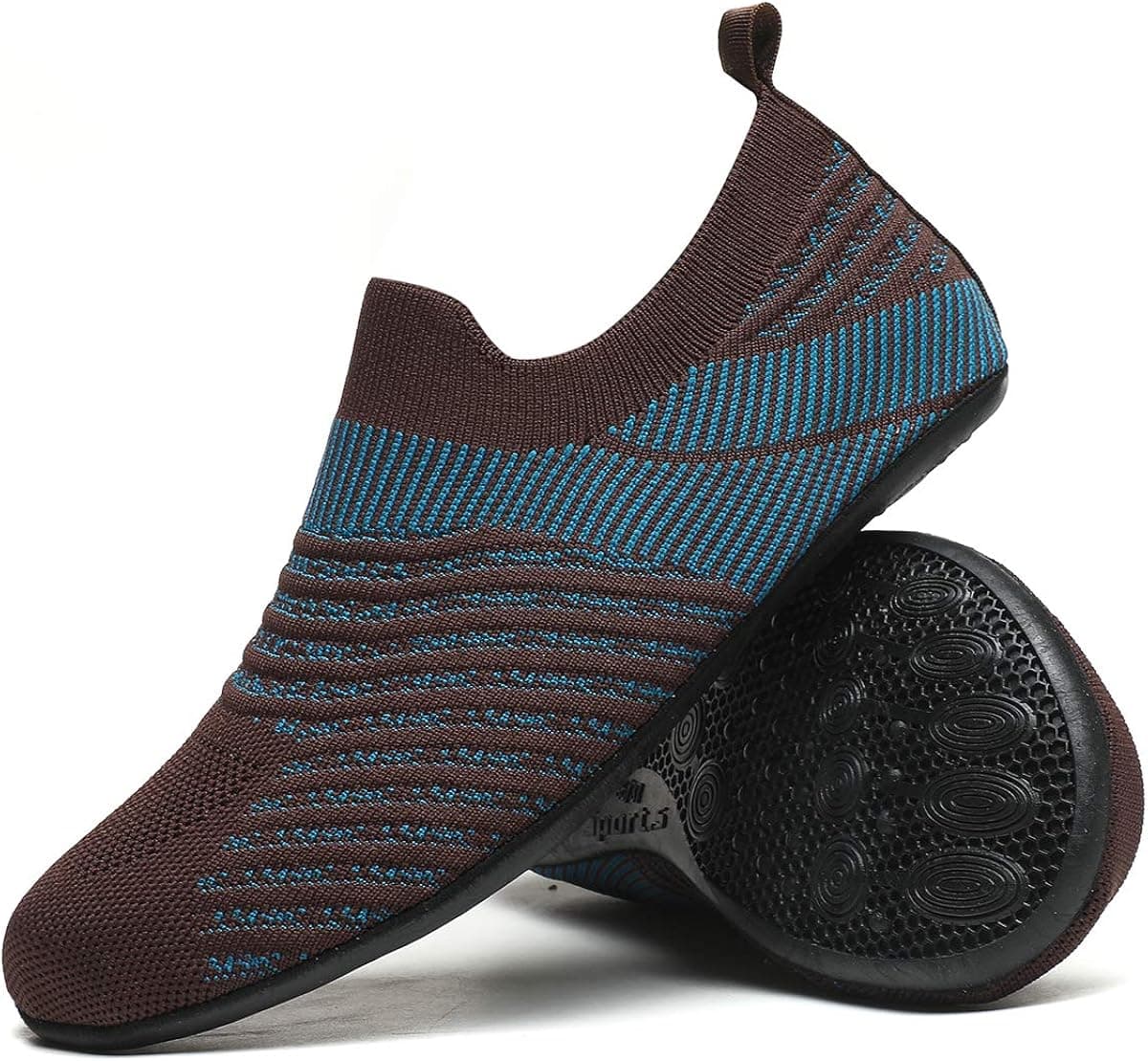 Hayeabi Lightweight House Slippers Slip On Home Sock Shoes for Womens Mens