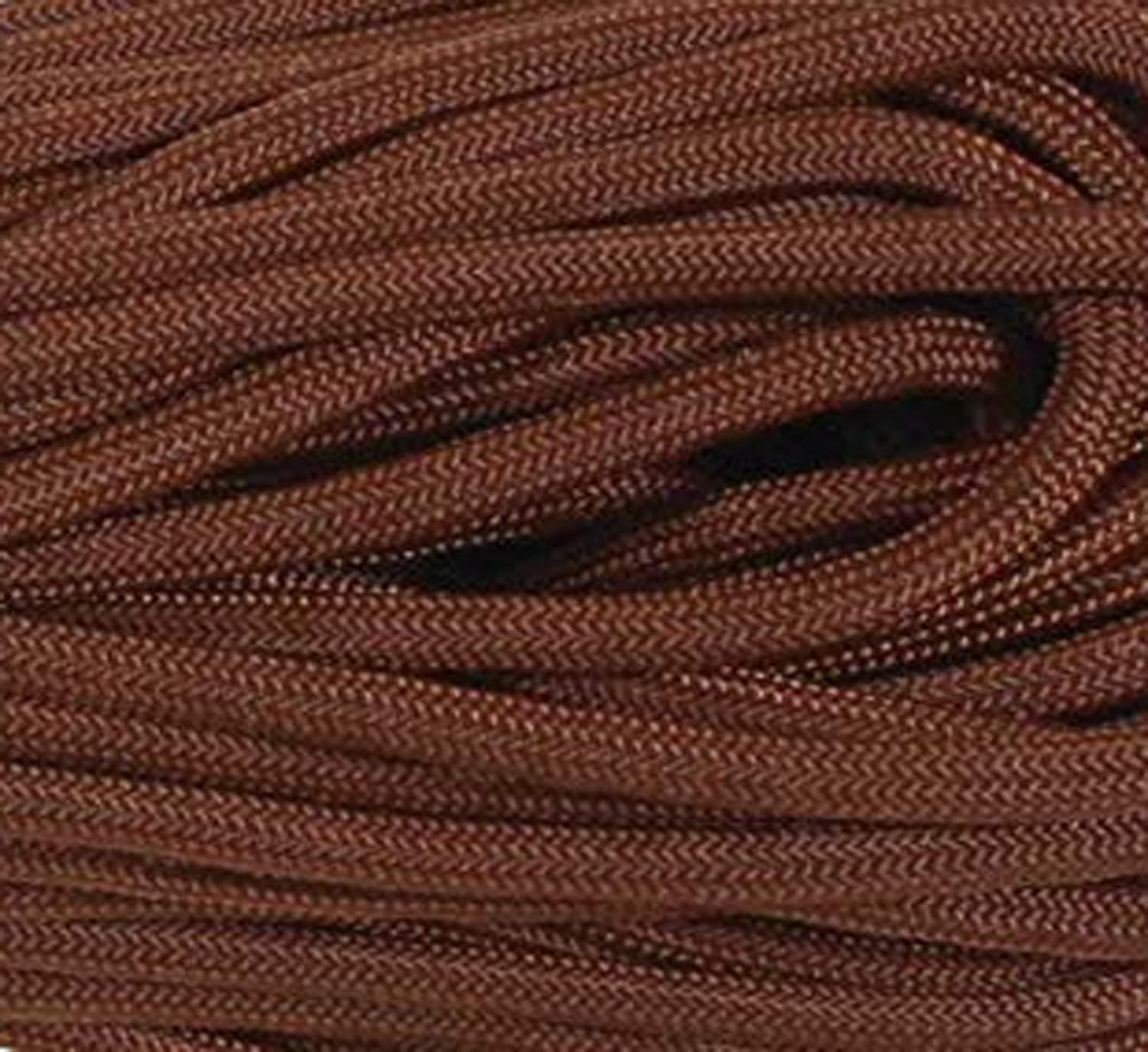 Army Universe Chocolate Brown Nylon Paracord 550 lbs Type III 7 Strand USA Made Utility Cord Rope 100 Feet