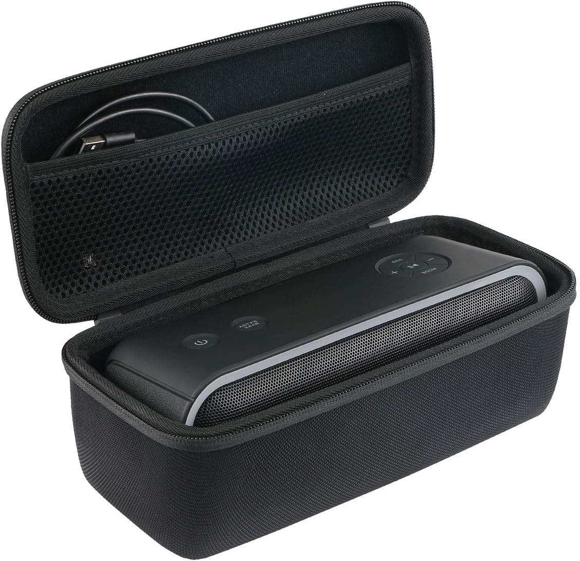 co2CREA Hard Travel Case Replacement for DOSS SoundBox Pro+ Wireless Bluetooth Speaker (Black Case)