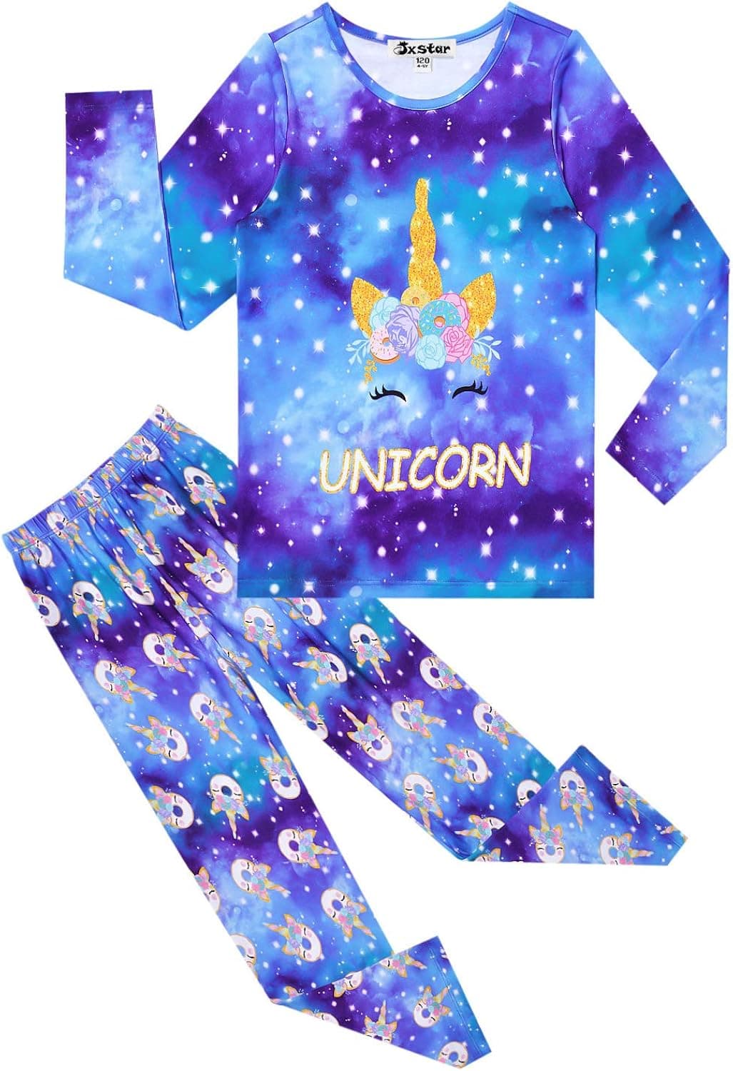 Jxstar Pajamas for Girls Unicorn Pj Set Kids Long Sleeve Fall Winter Sleepwear …