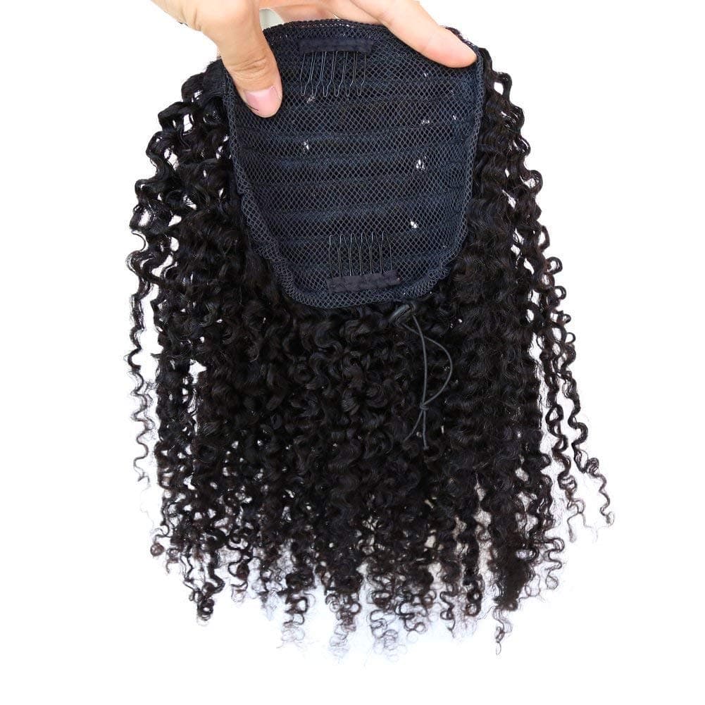 EIAKE 22'' 3B 3C Kinky Curly Human Hair Ponytails
