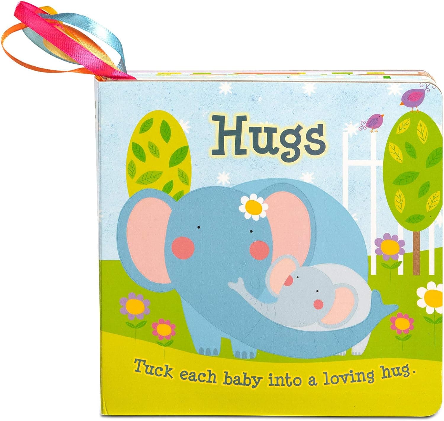 Melissa & Doug Children's Book - Hugs (Board Book with 5 Play Tags to Tuck into Pockets)
