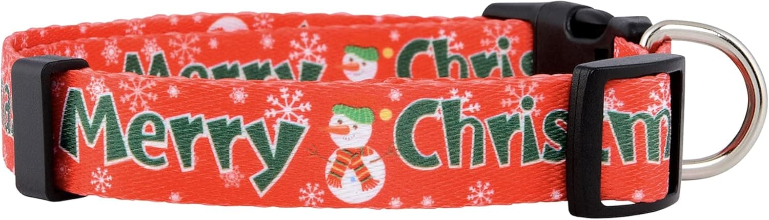 Native Pup Christmas Dog Collar (Small, Merry Christmas)