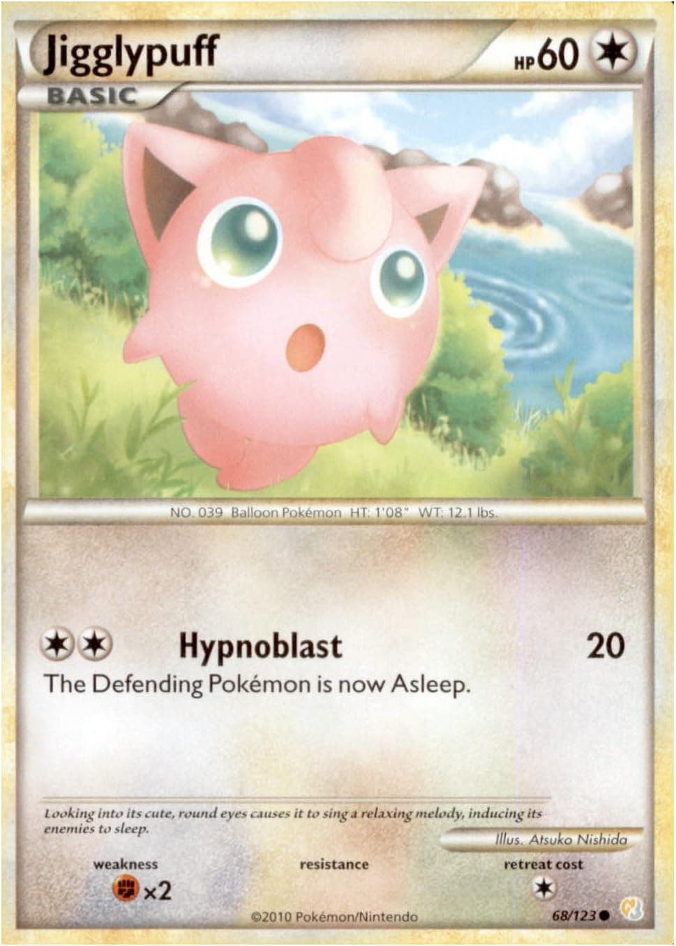 Pokemon - Jigglypuff (68/123) - HeartGold SoulSilver
