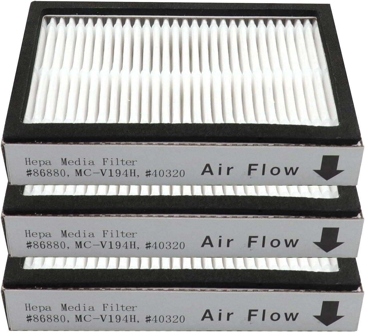 Hepa Filter Replacement for Sears Kenmore EF-2 86880 and Panasonic MC-V194H Premium Allergen HEPA Filter,3 pack