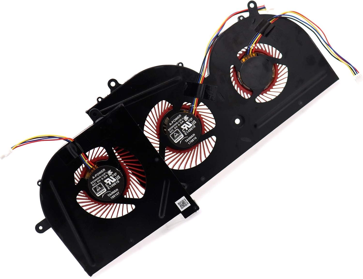 Deal4GO GPU Cooling Fan w/CPU Fan Replacement for MSi GS63 GS63VR GS73VR GS62 MS-16K2 MS-16K3 MS-16K4 MS-16K5 MS-17B1 MS-17B2 BS5005HS-U2F1 BS5005HS-U2L1