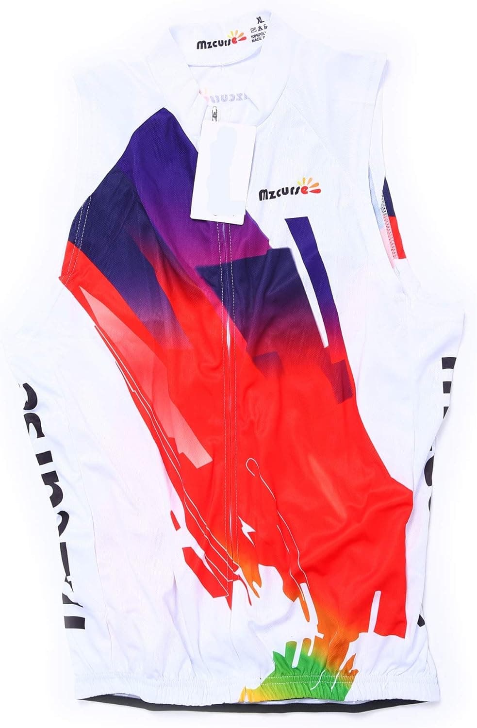 Mzcurse Men's Sleeveless Wind Vest Cycling Jersey Shirt Undershirt Tank Tops Tees