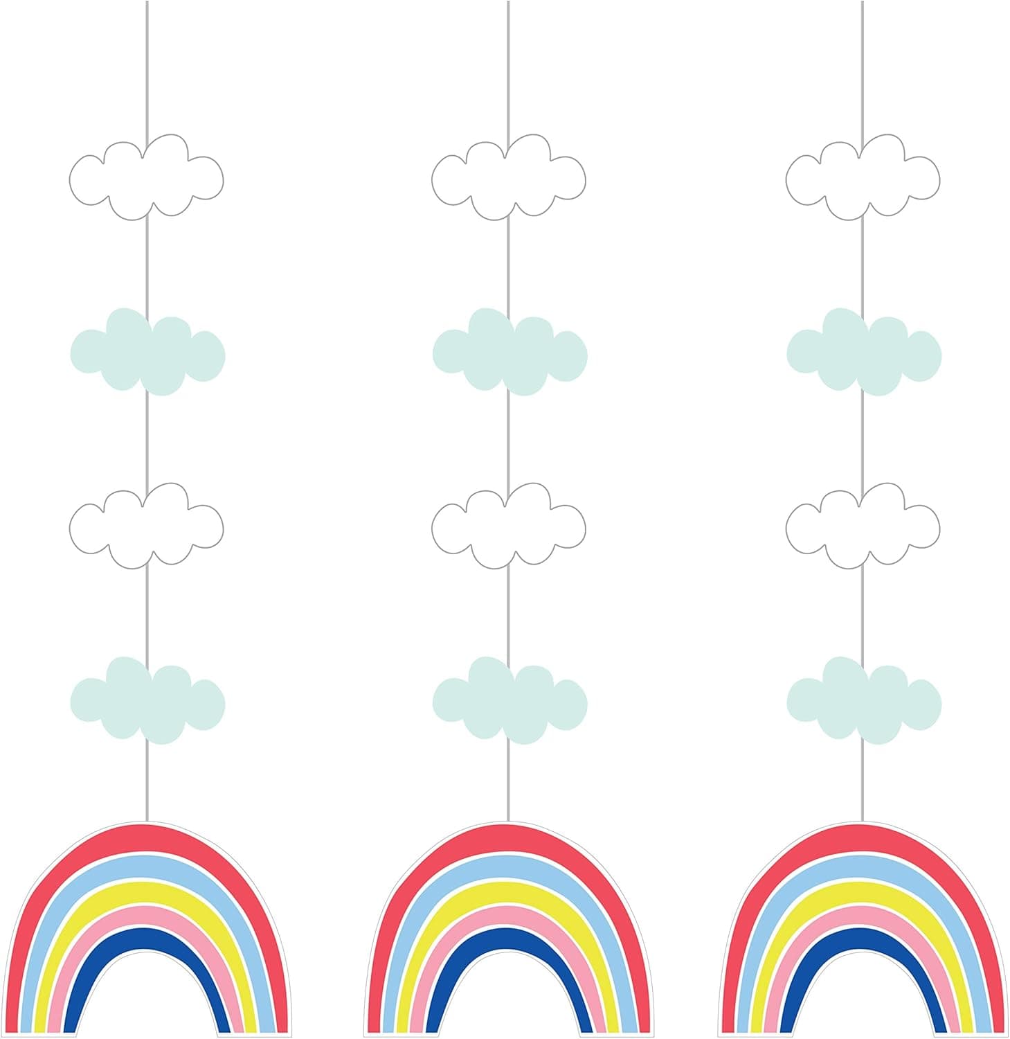 Over the Rainbow Hanging Decorations, 32", 3 ct