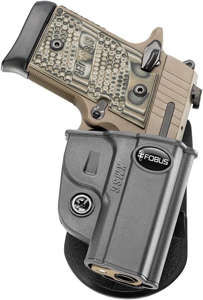 Fobus KMSG Paddle Black Conceal Concealed Carry Right Handed Holster Kimber Micro 9mm & .380cal