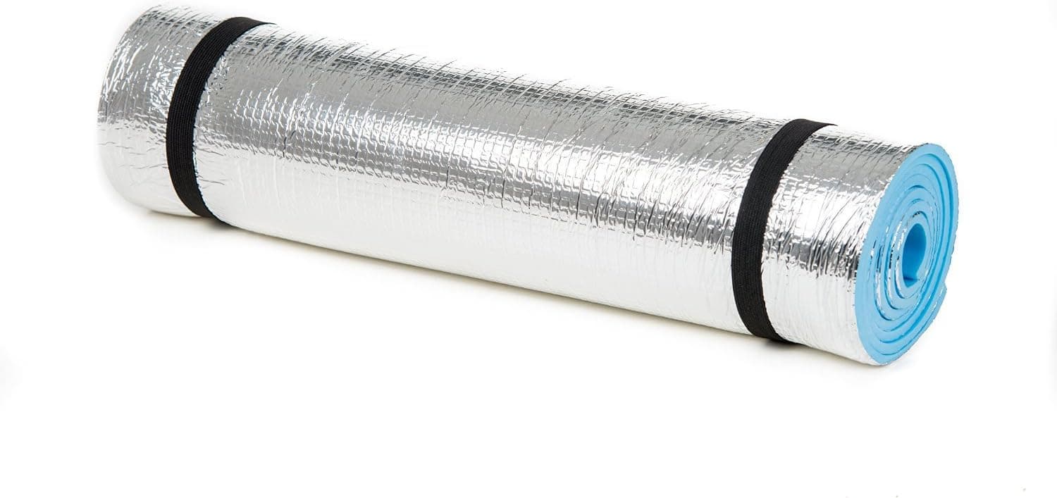 Camping Mat by Comfy Outdoors - Thermal Closed Cell Sleeping Pad with Straps