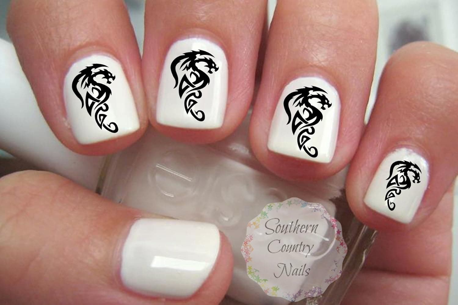 Tribal Dragons Nail Art Decals