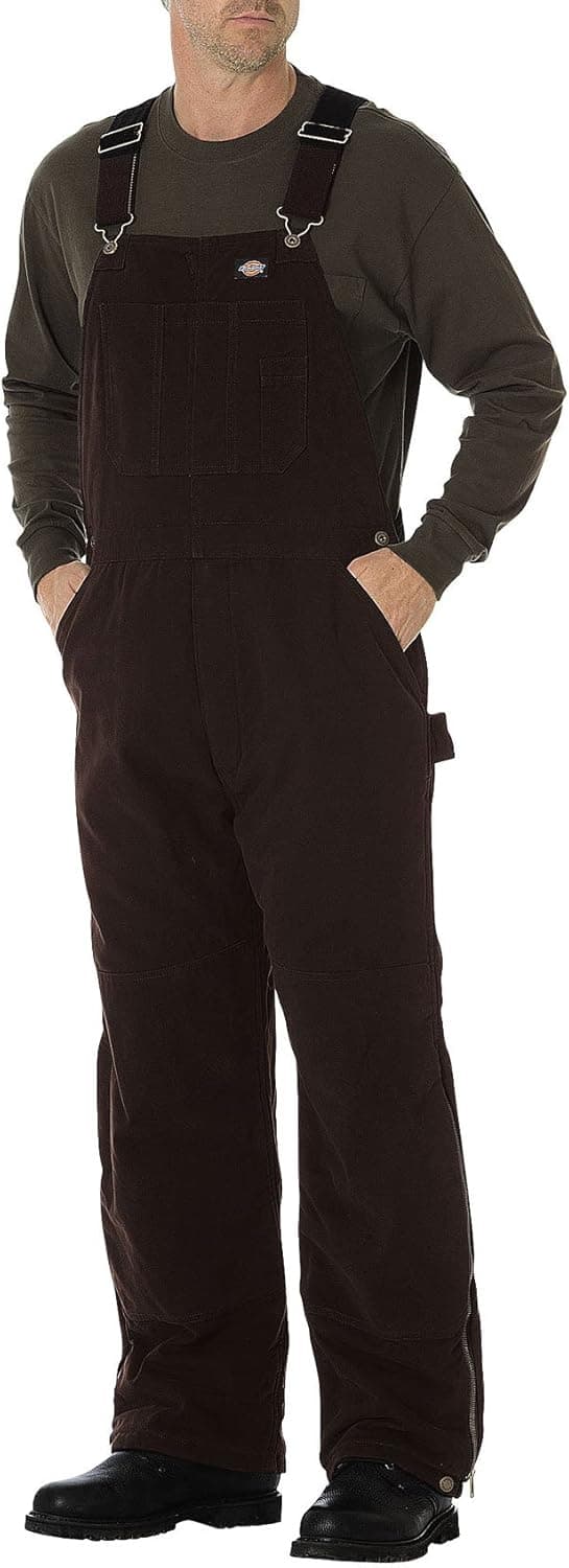 Dickies Men's Sanded Duck Insulated Bib Overall Big-Tall