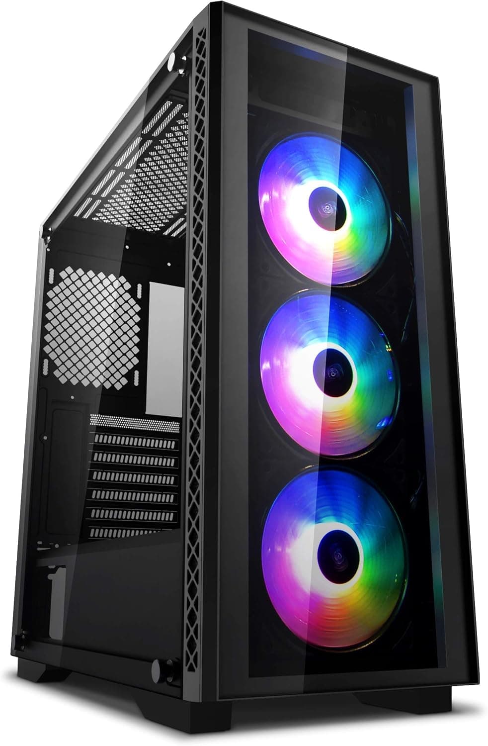 DEEPCOOL MATREXX 50 ADD-RGB 3F PC case E-ATX Supported mid-Tower case,3x120mm ADD-RGB Fans Pre-Installed, 4mm Full Sized Tempered Glass