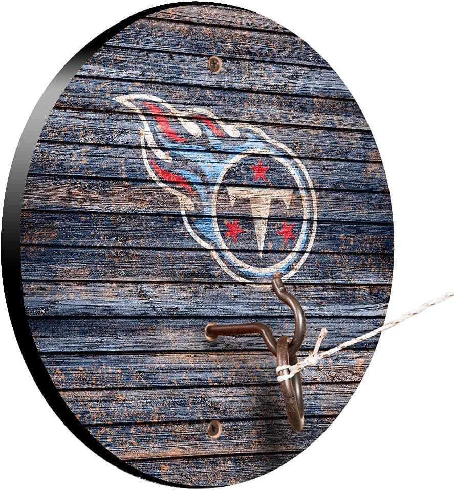 Victory Tailgate NFL Football Hook and Ring Toss - Weathered Design - All Teams Available