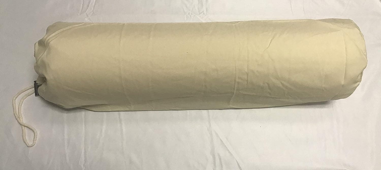 Therapist’s Choice® Microfiber Bolster Cover with Drawstring Closure, Soft & Durable, Size: 6" x 27" (Cover Only, Bolster Not Included) (Natural (Light Brown))