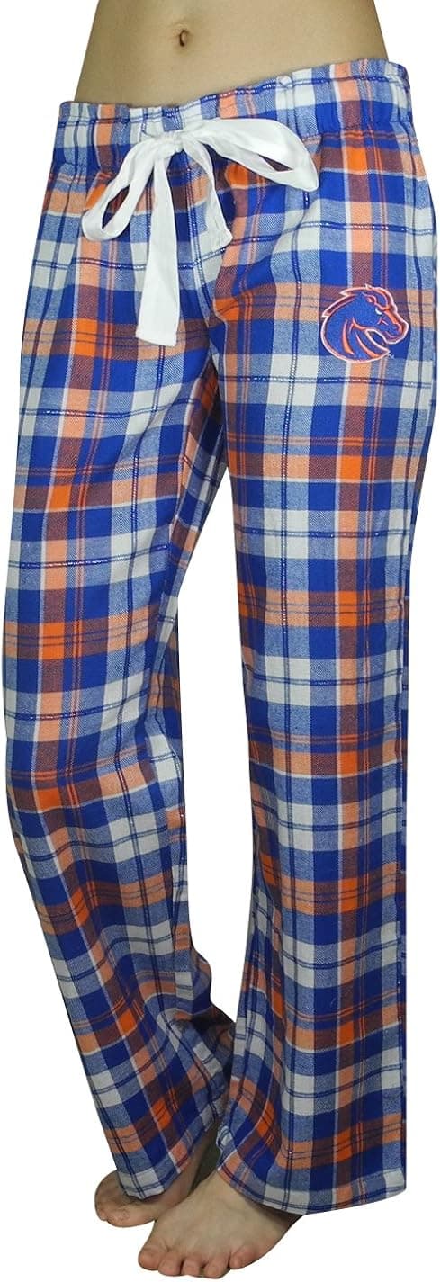 NCAA Boise State Broncos WOMENS Plaid Fall / Winter Pajama Pants